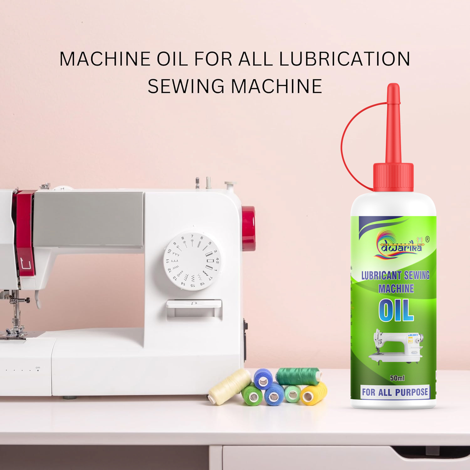 Dwarika Sewing and Multipurpose Lubrication Machine Oil, 50 ml