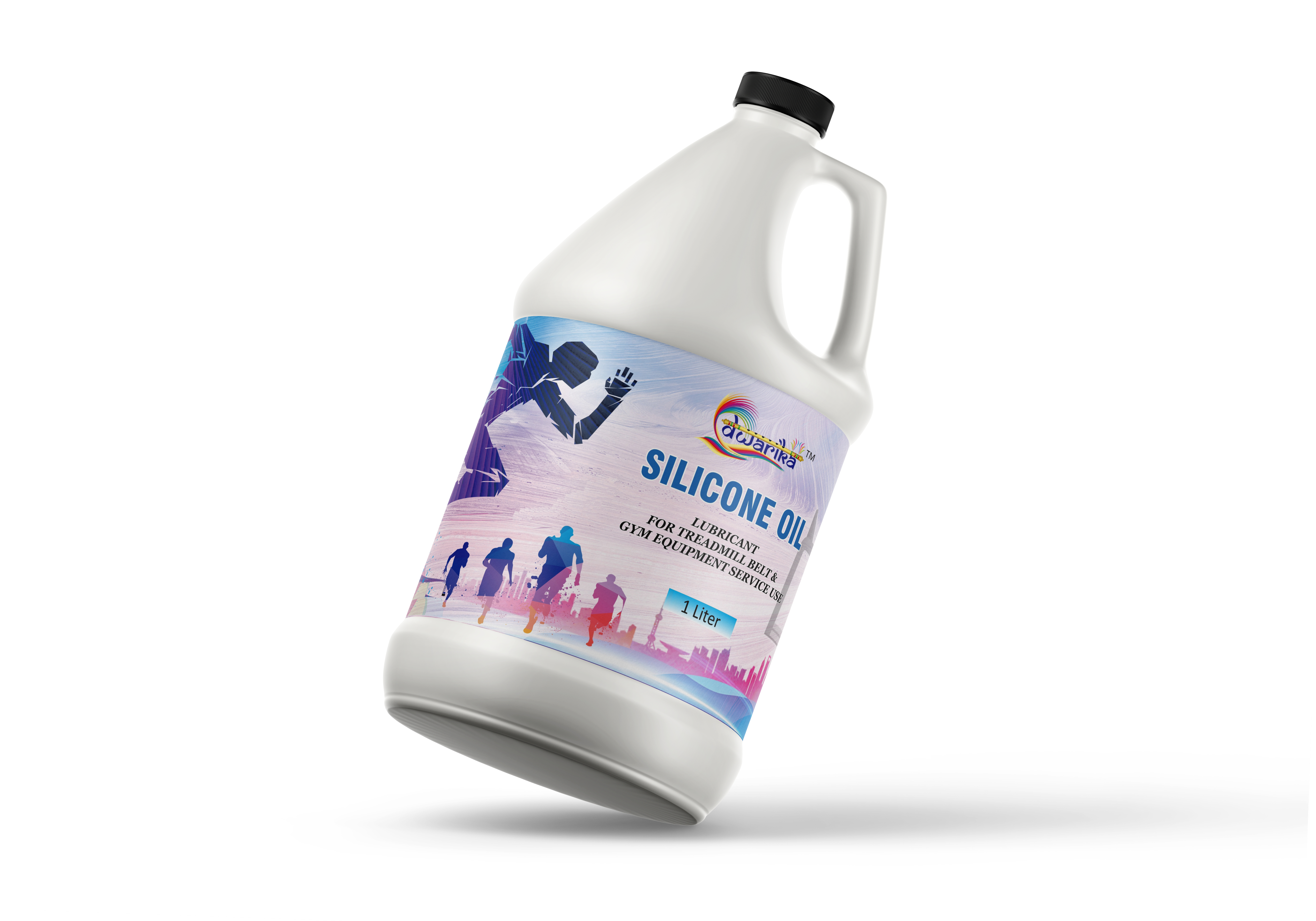 Dwarika, 100% Pure Silicone Treadmill Belt Lubricant,(500 ml) Full Belt Width Lubrication, Silicone Oil Lubricant for Treadmill Belt & Gym Equipment, 500 ml