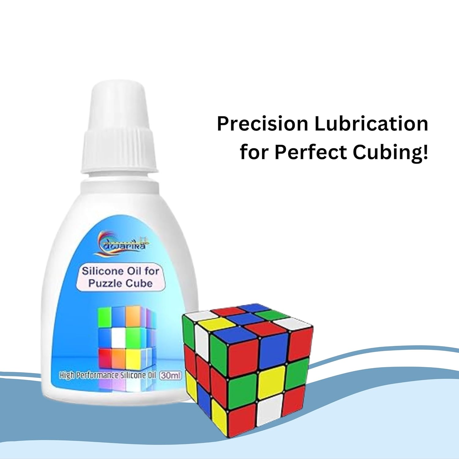 Dwarika, Silicone Oil Lubricant For Rubik's Cube | Puzzle Cube | Reduce Friction Rubik's Cube | 30ML