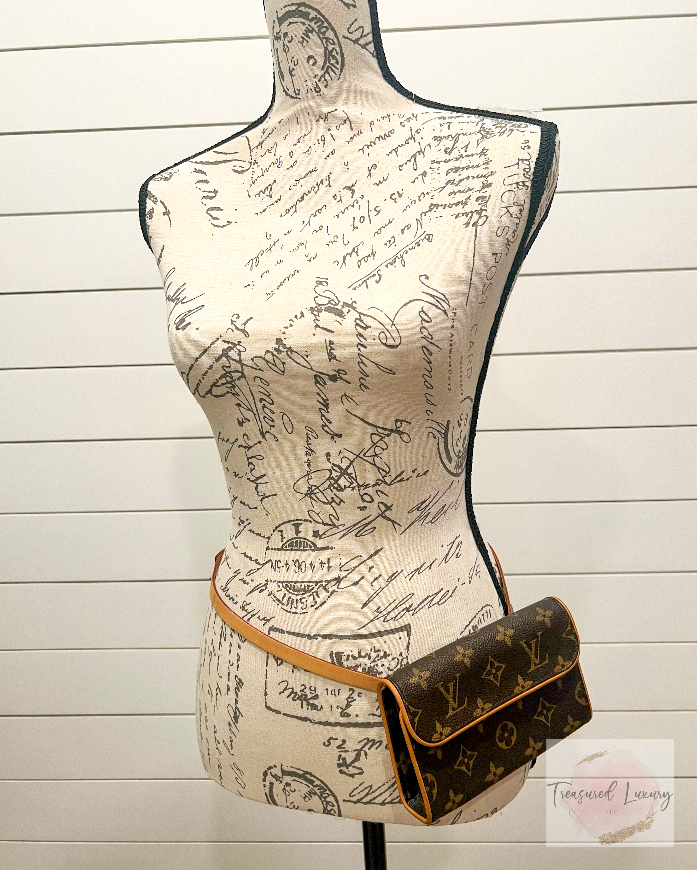 LOUIS VUITTON MONOGRAM CANVAS POCHETTE FLORENTINE, WITH 2 STRAPS