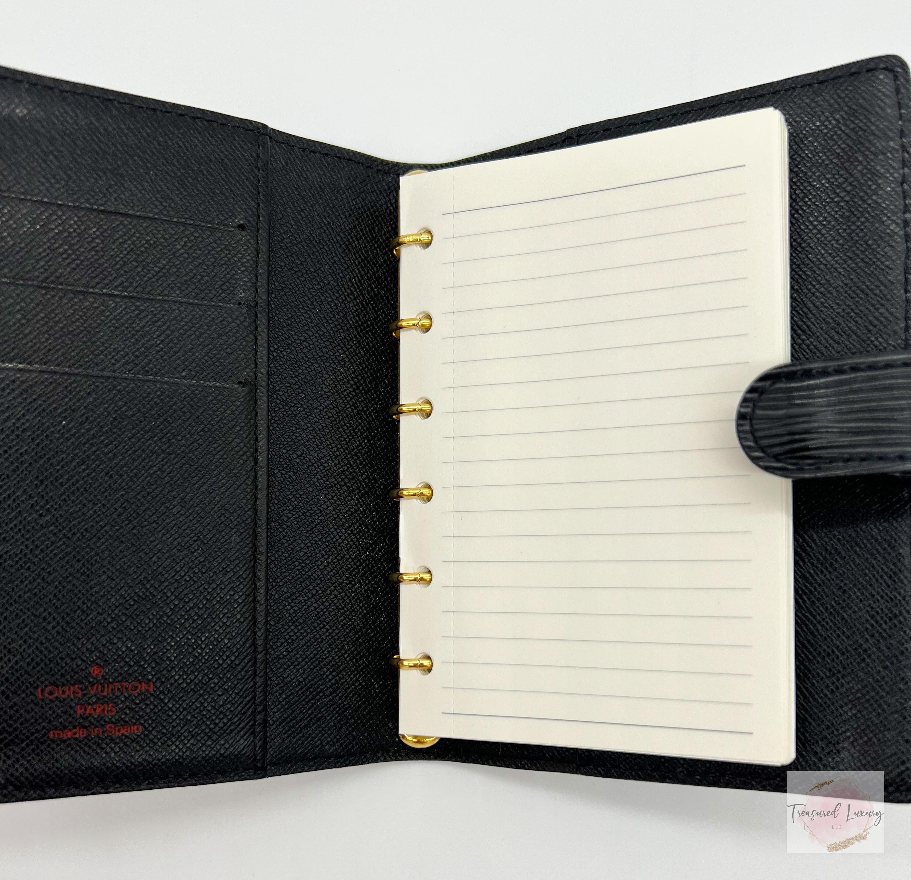 LOUIS VUITTON SMALL RING AGENDA COVER, EPI LEATHER