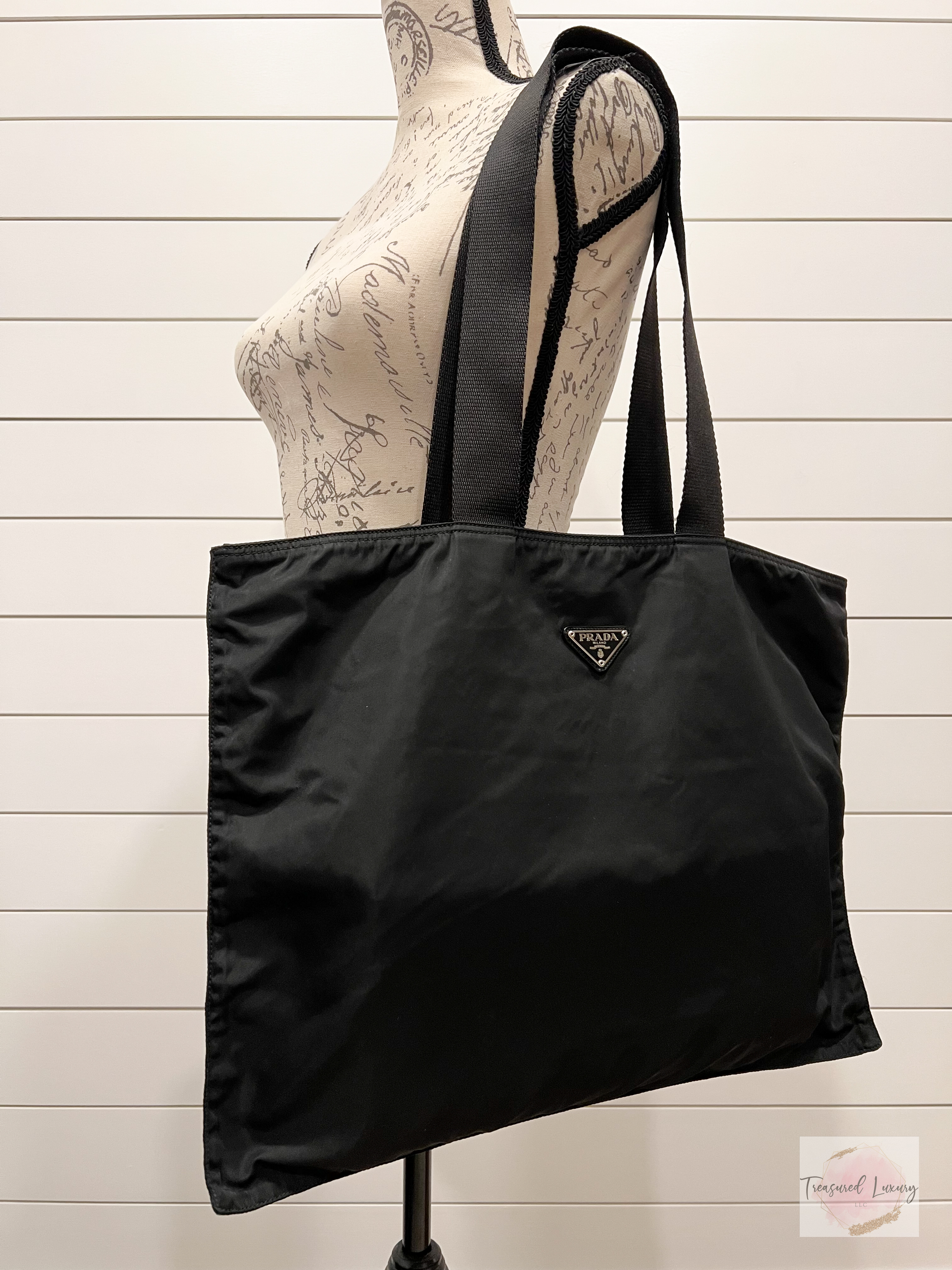 PRADA NYLON TESSUTO TOTE BLACK