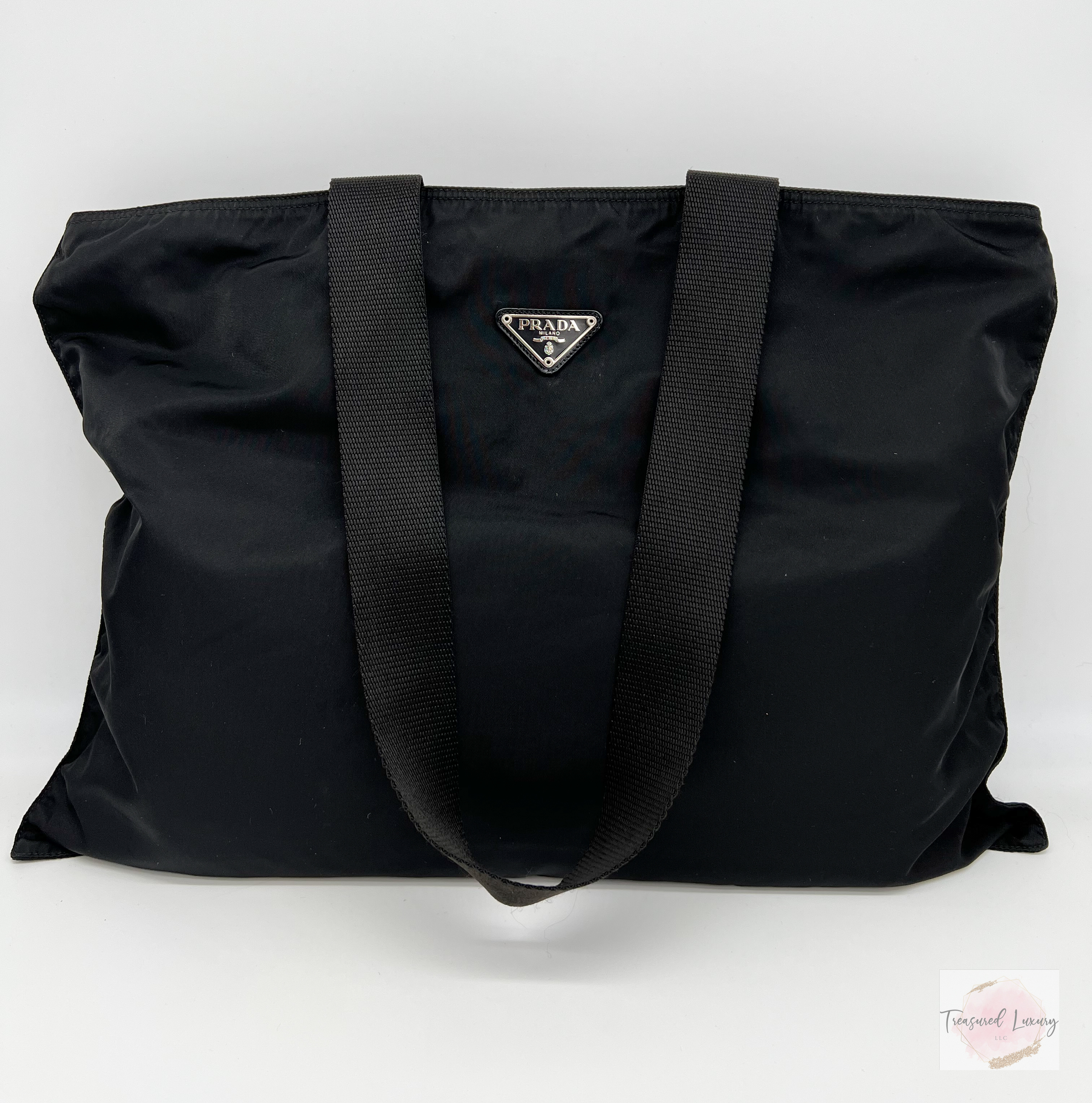 PRADA NYLON TESSUTO TOTE BLACK