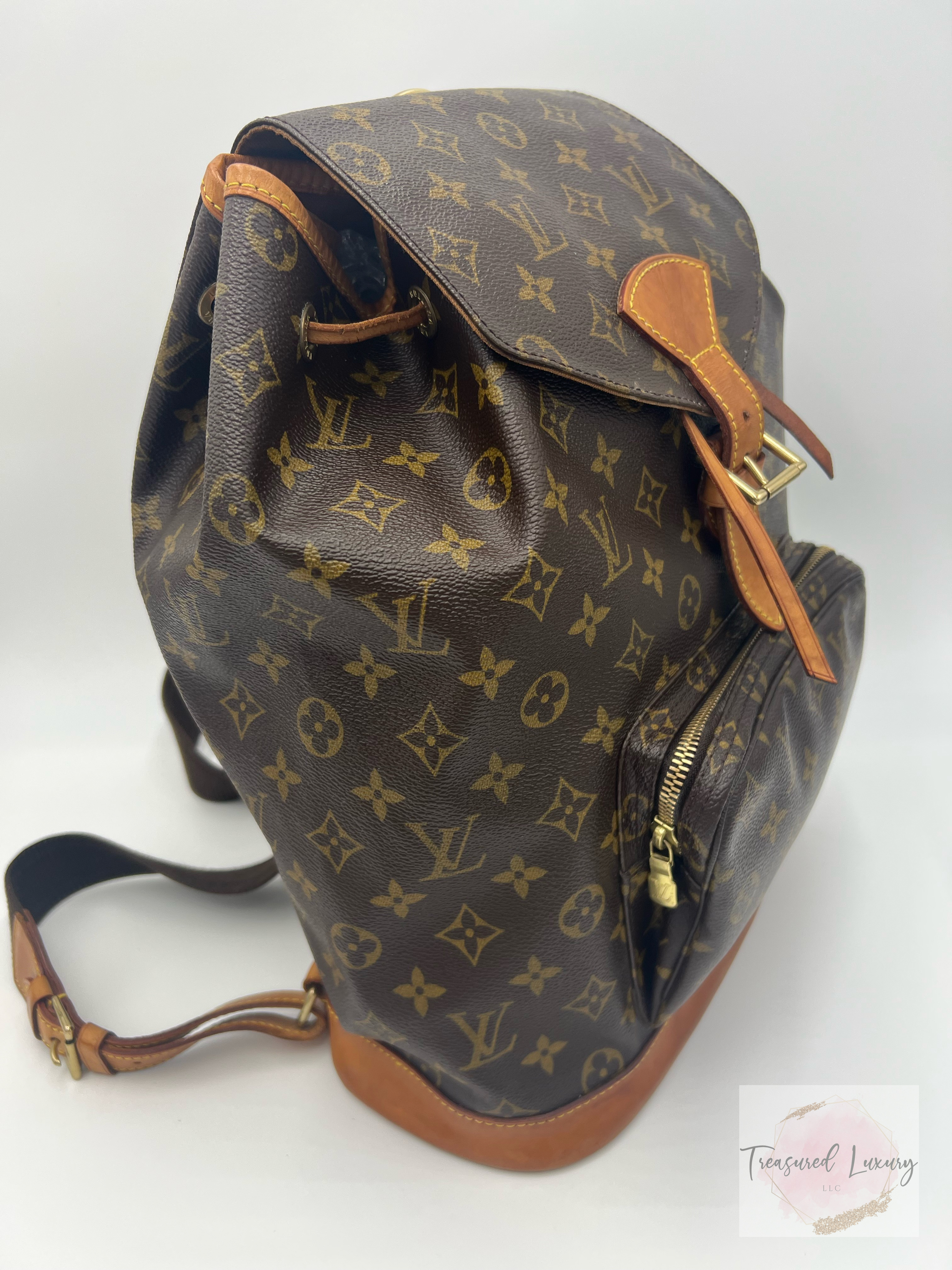 LOUIS VUITTON MONOGRAM MONTSOURIS GM BACKPACK
