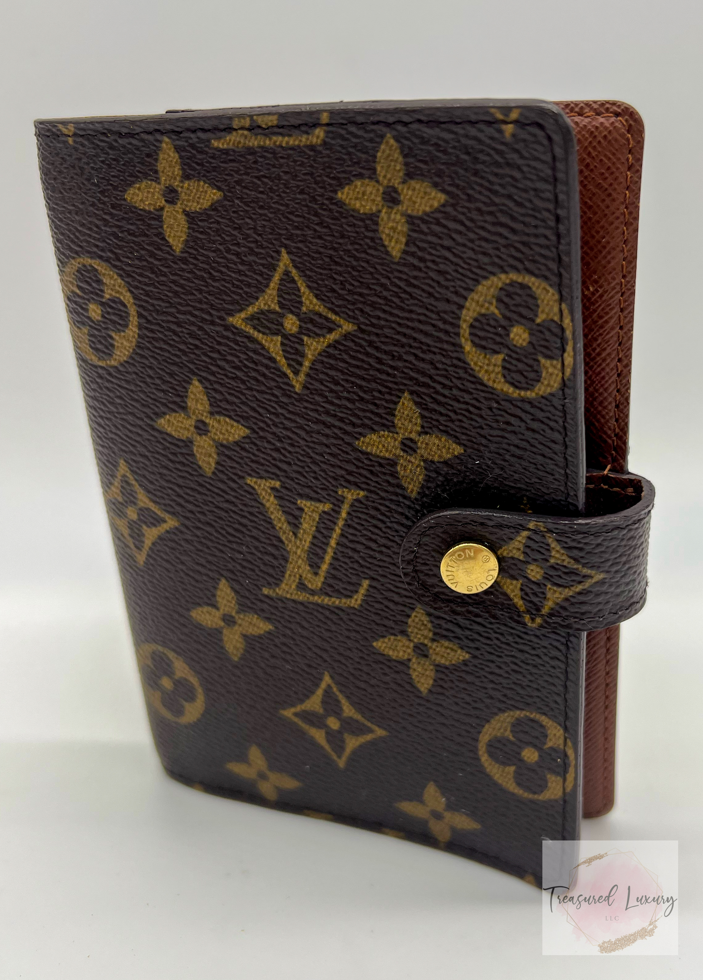 LOUIS VUITTON SMALL RING AGENDA COVER, MONOGRAM