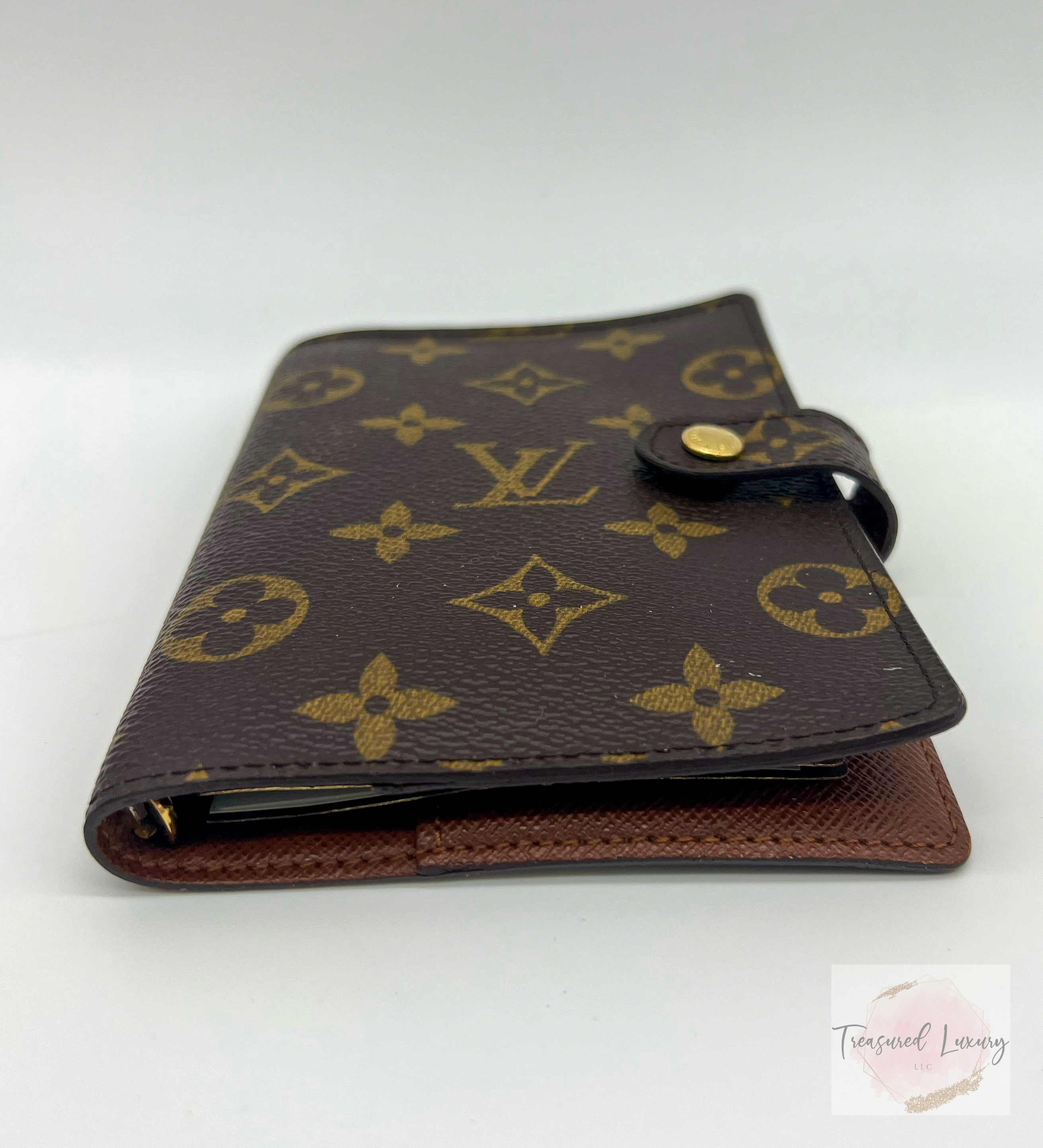 LOUIS VUITTON SMALL RING AGENDA COVER, MONOGRAM