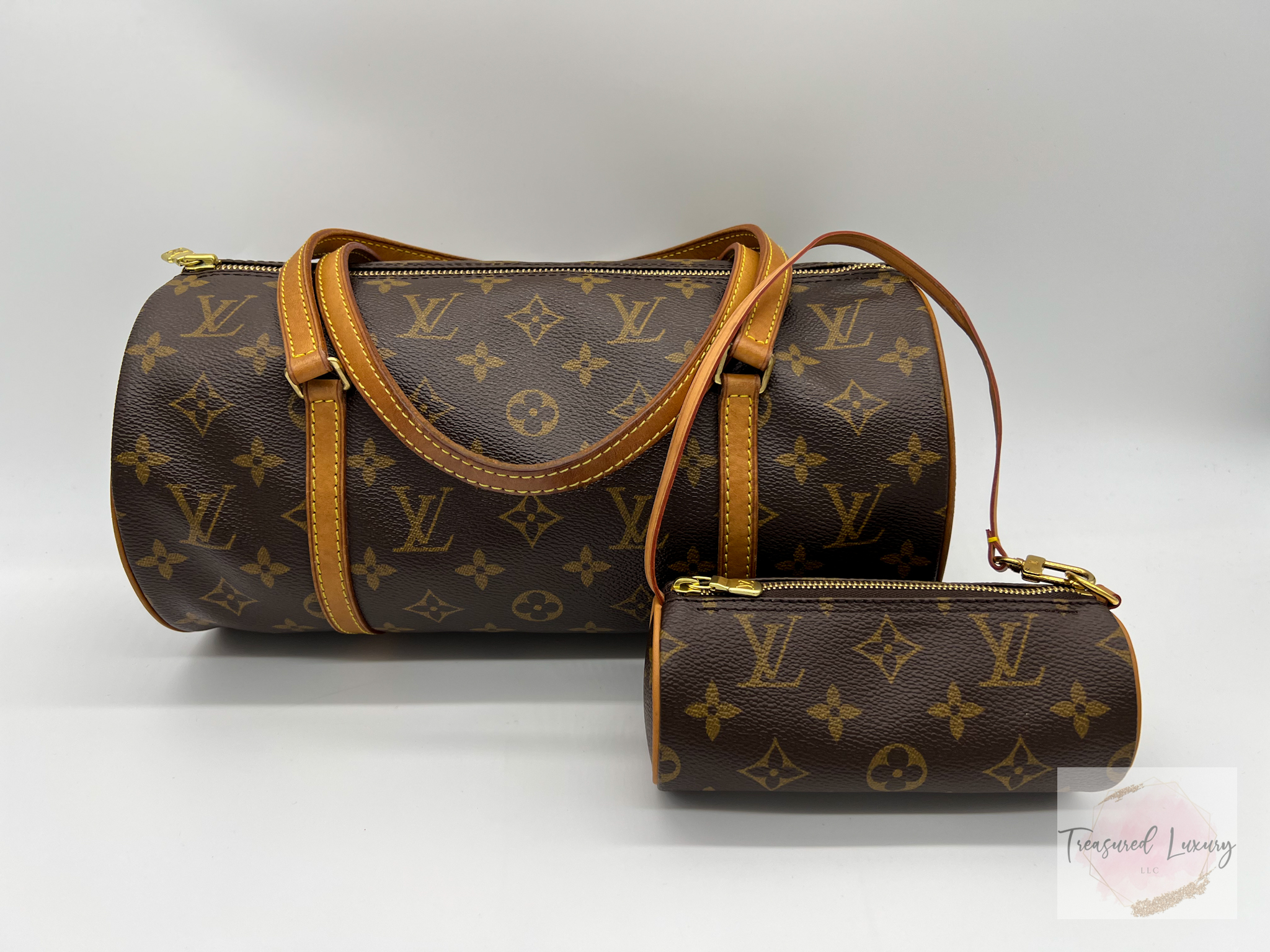 LOUIS VUITTON PAPILLON 30 WITH MINI/POUCH BAGUETTE