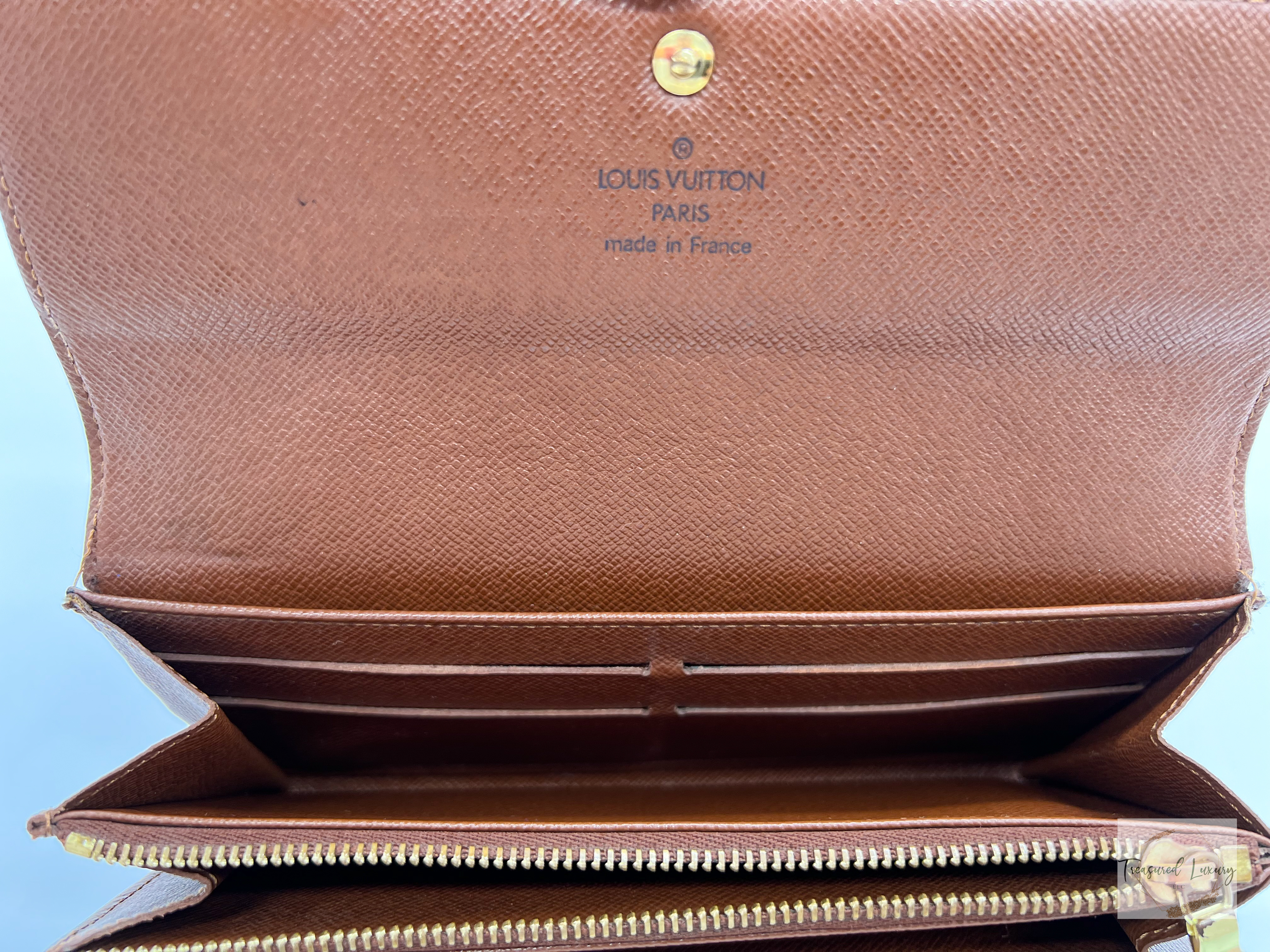 LOUIS VUITTON SARAH WALLET, MONOGRAM