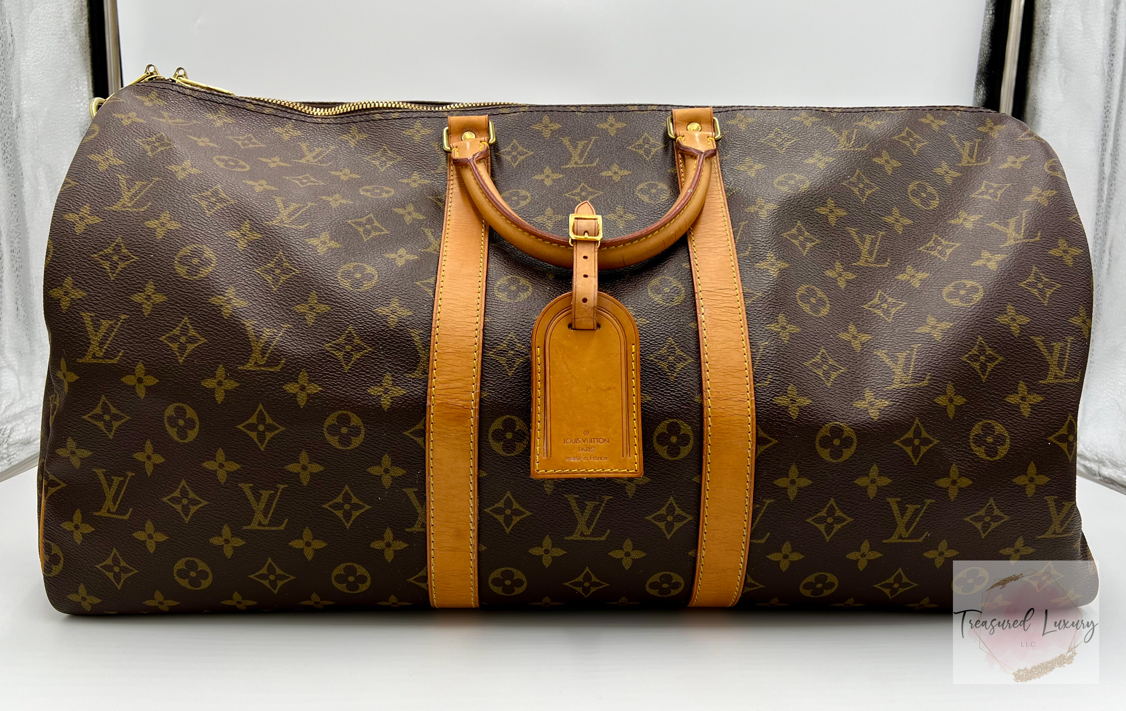 LOUIS VUITTON MONOGRAM KEEPALL BANDOULIERE 55