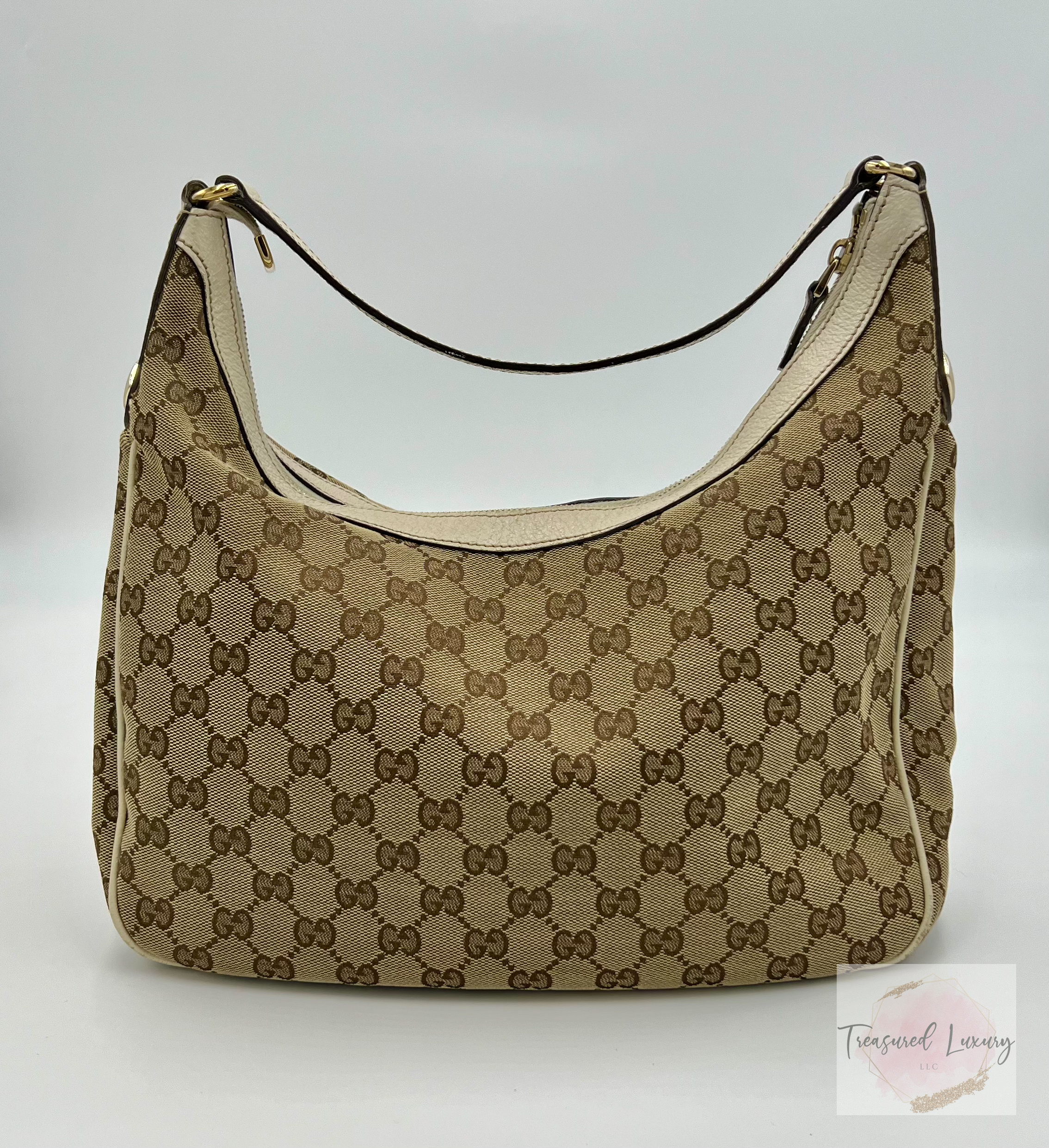 GUCCI GG CANVAS CHARMY HOBO