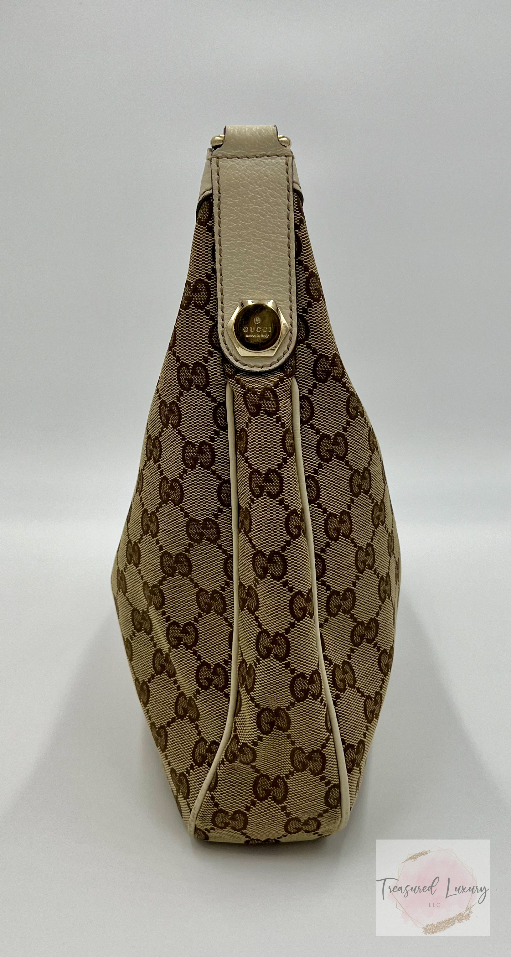 GUCCI GG CANVAS CHARMY HOBO
