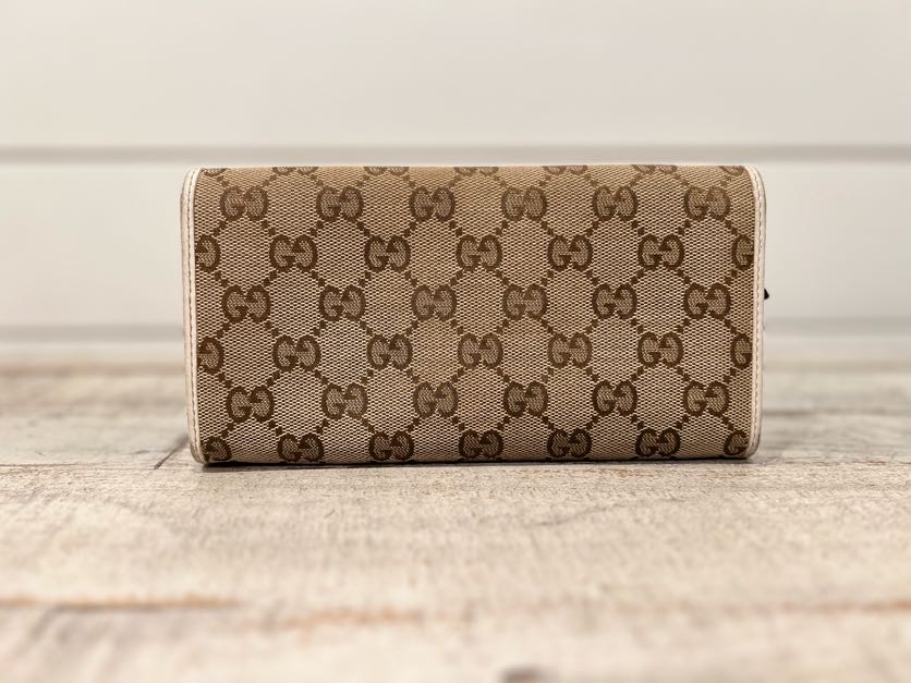 GUCCI GG CANVAS BRITT LONG WALLET