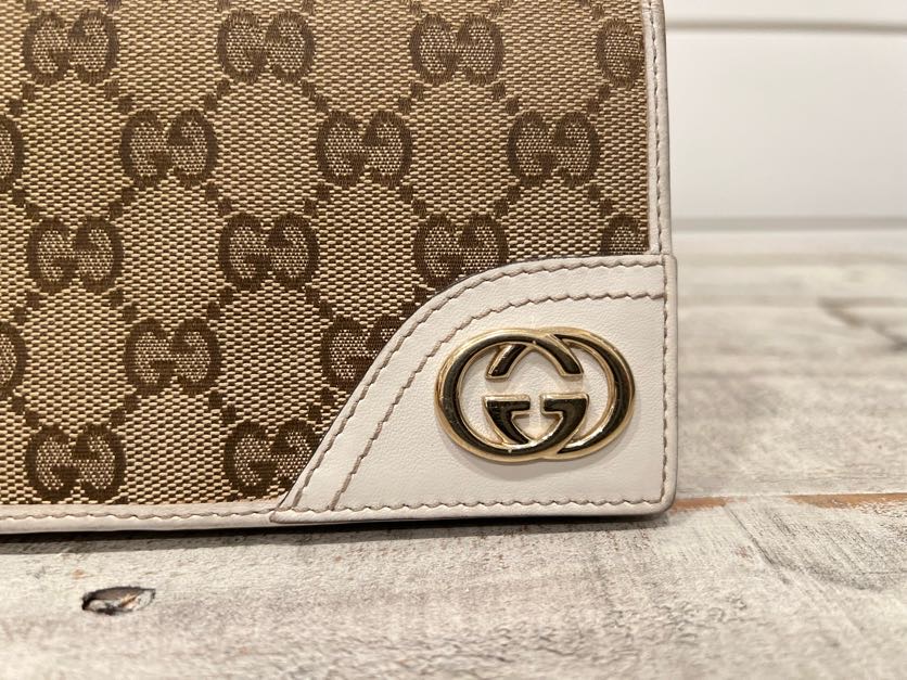 GUCCI GG CANVAS BRITT LONG WALLET