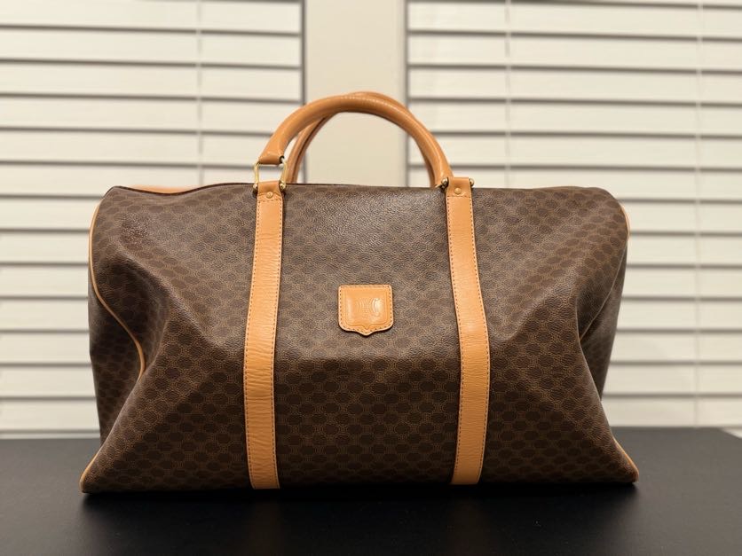 CELINE MACADAM CANVAS TRAVEL BAG