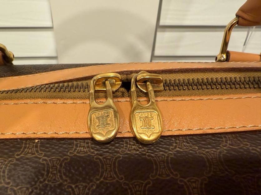 CELINE MACADAM CANVAS TRAVEL BAG