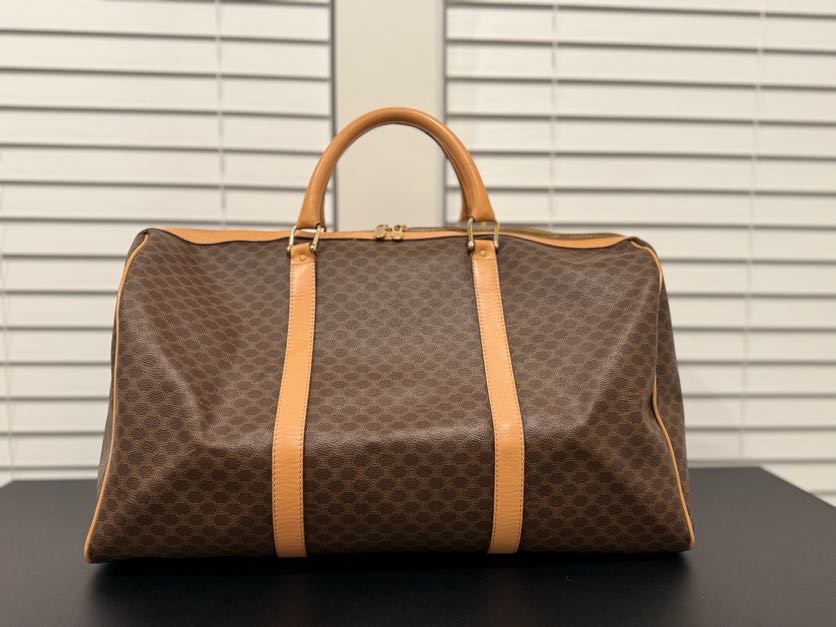 CELINE MACADAM CANVAS TRAVEL BAG