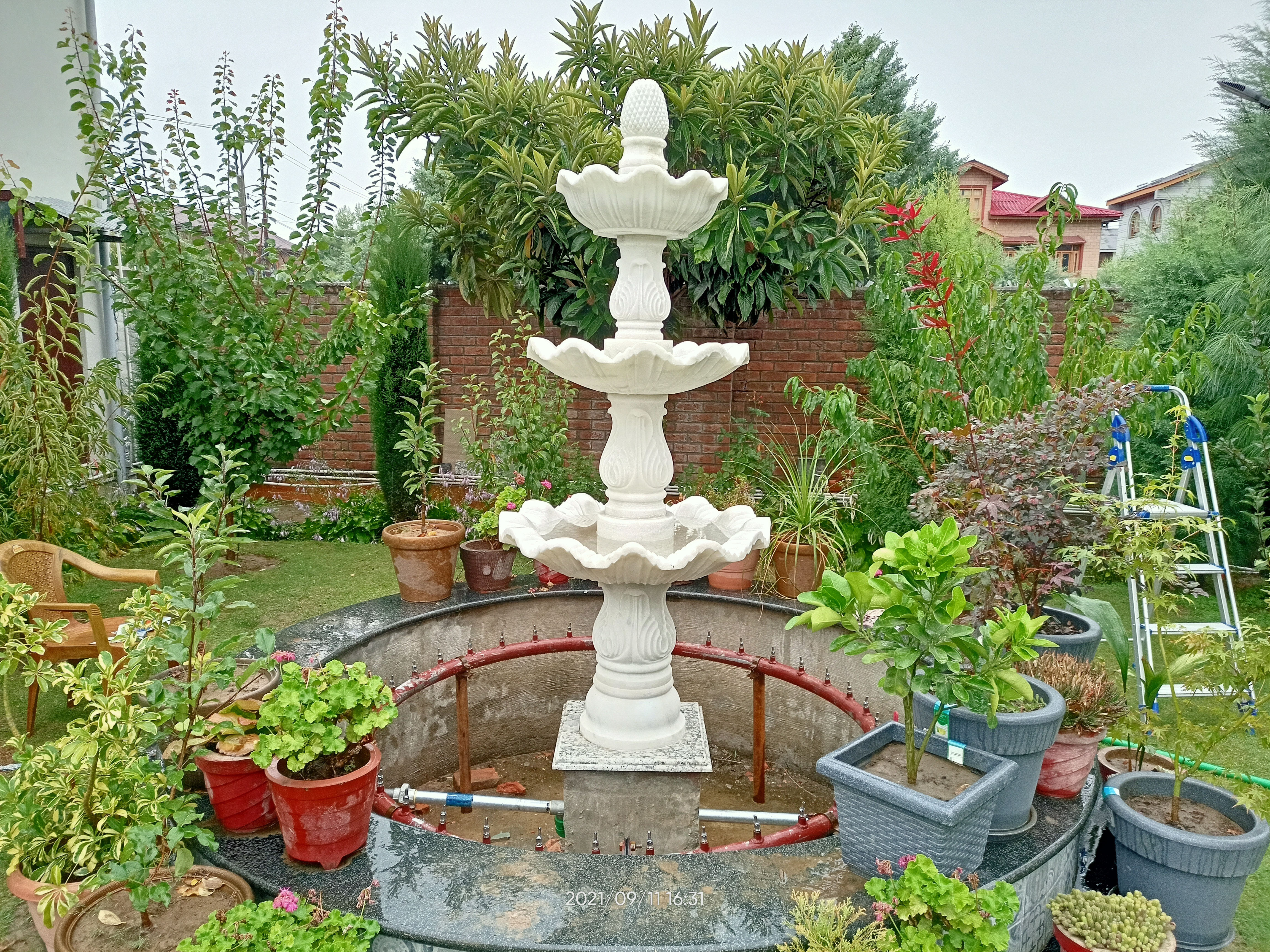 Marble Statue Fountain