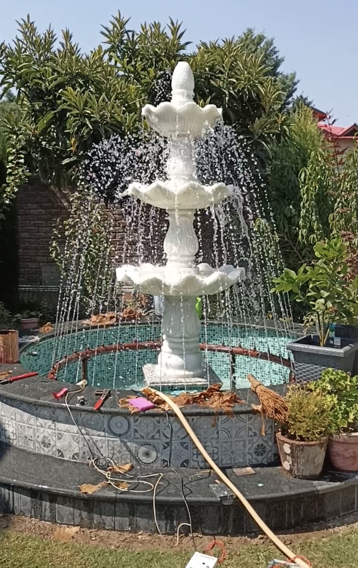 Marble Statue Fountain
