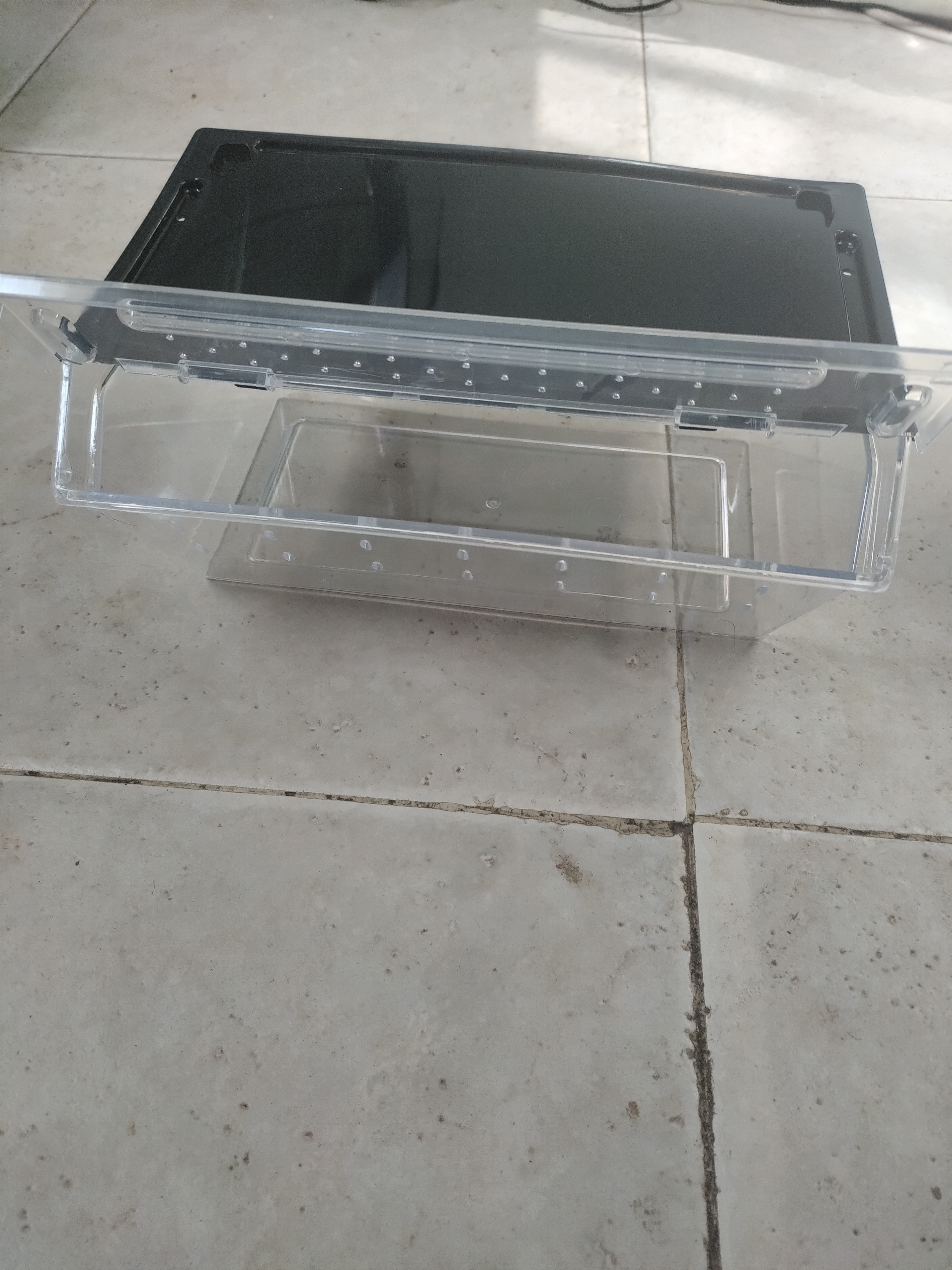 Caixa Acrílica para alimento vivo