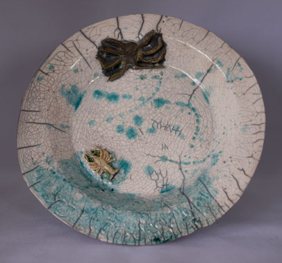 Raku Ocean Plate