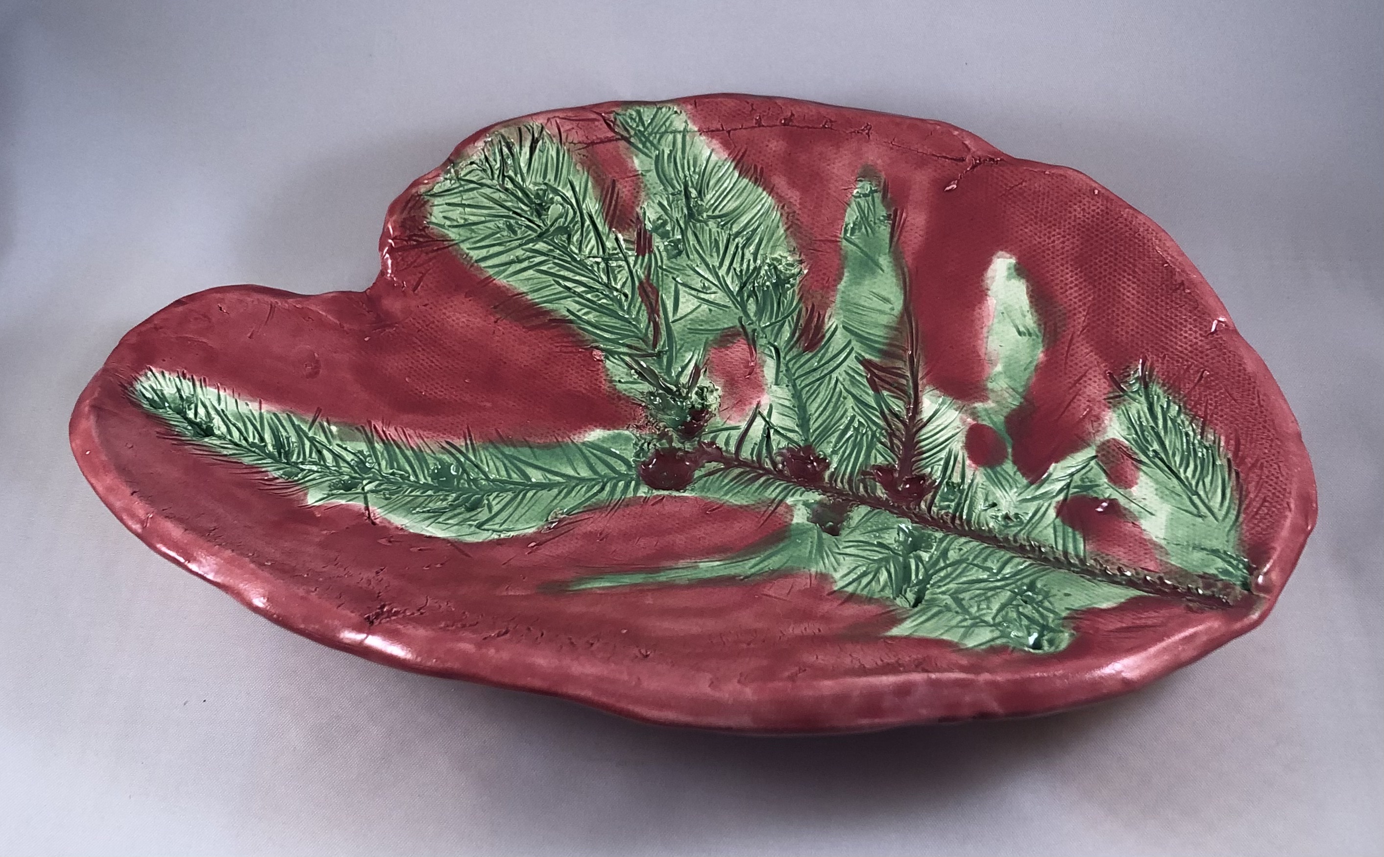 Pine Branch Serving Dish