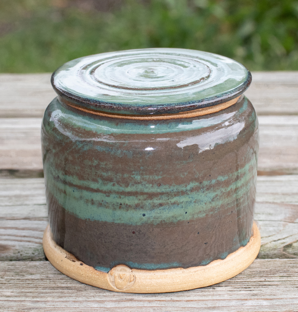 Handcrafted Stoneware Lidded Jar