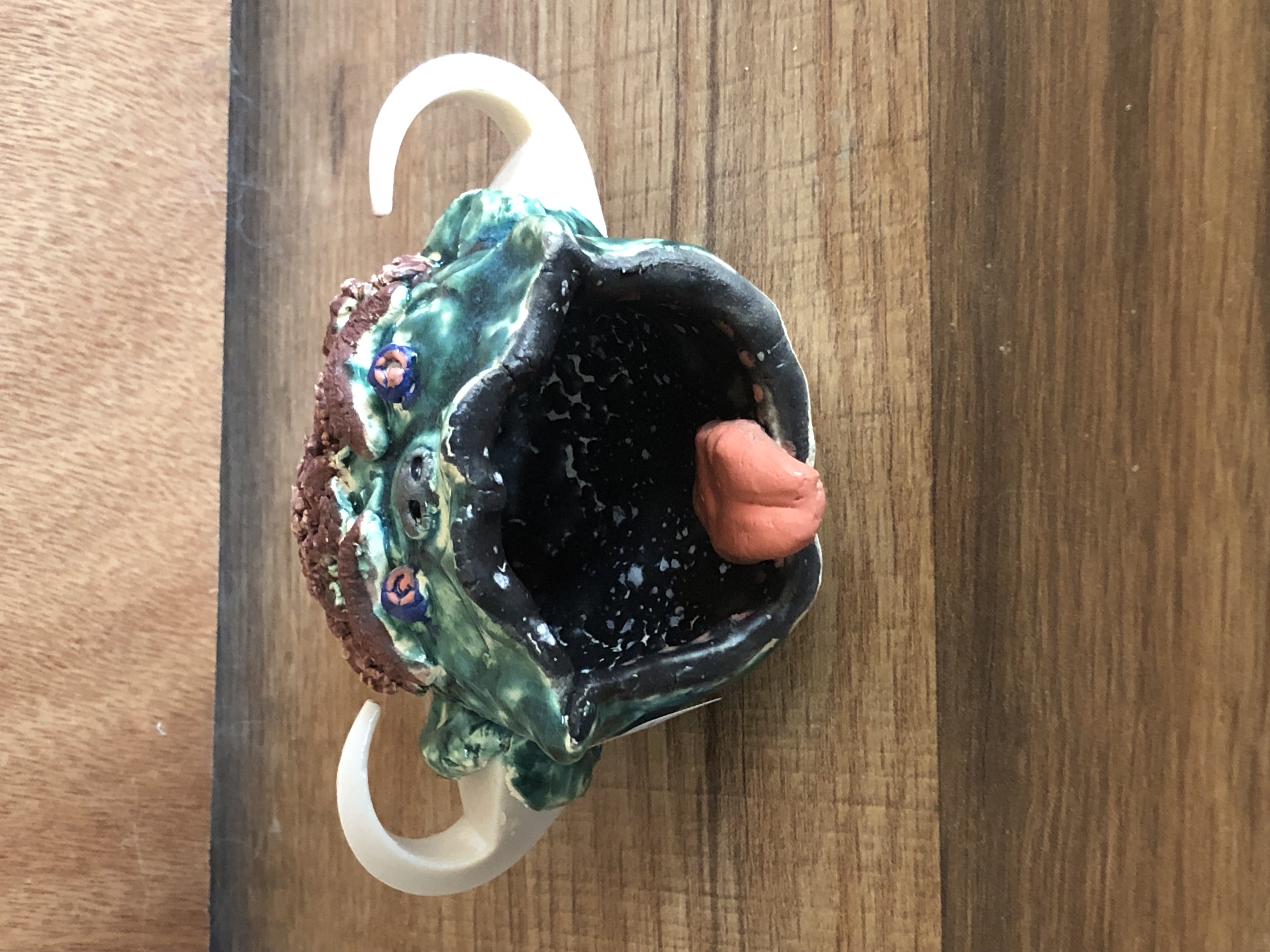 Handmade Ceramic Monster Heads