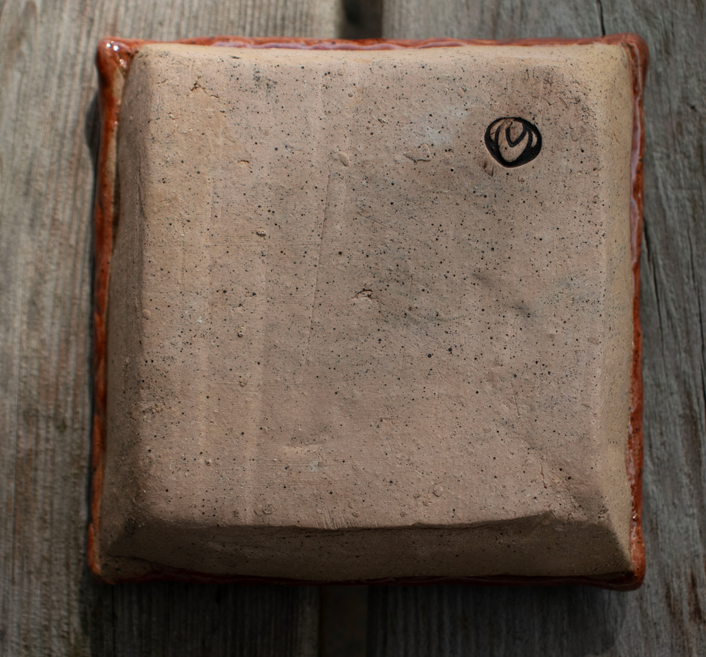 Small Handbuilt Stoneware Imprinted Soap/Snack/Trinket Dishes