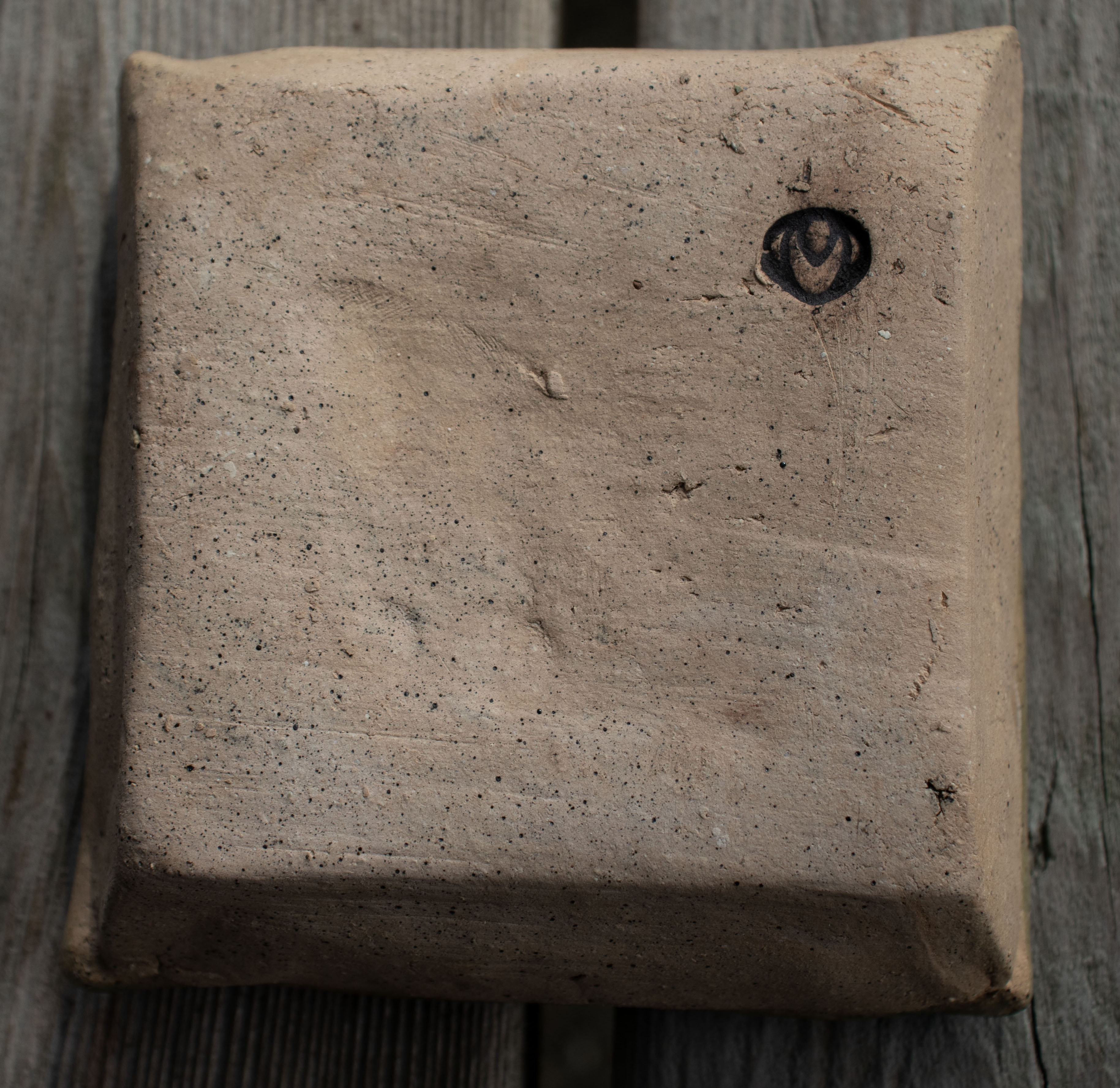 Small Handbuilt Stoneware Imprinted Soap/Snack/Trinket Dishes