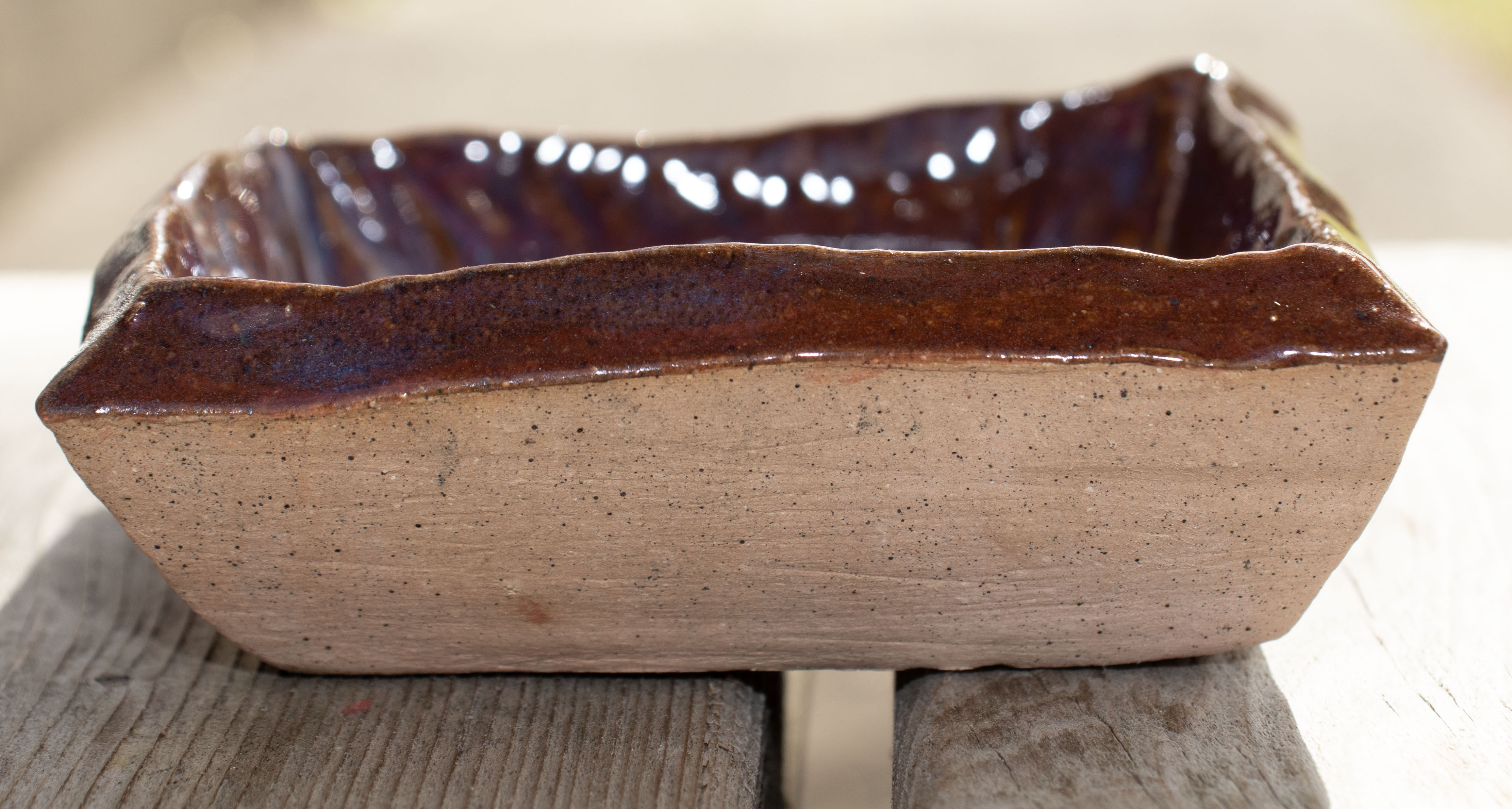 Small Handbuilt Stoneware Imprinted Soap/Snack/Trinket Dishes