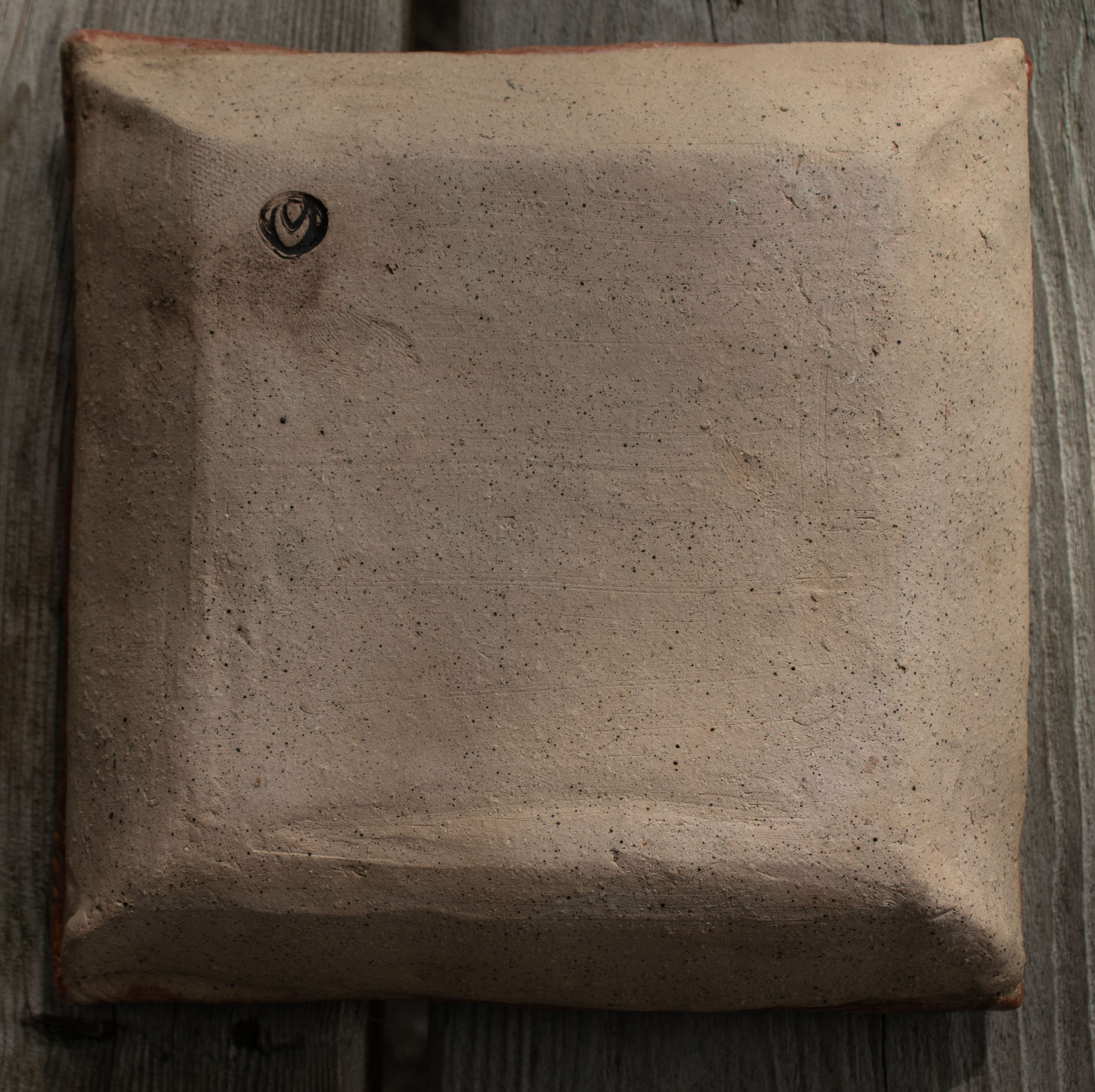 Large Handbuilt Stoneware Imprinted Soap/Snack/Trinket Dish