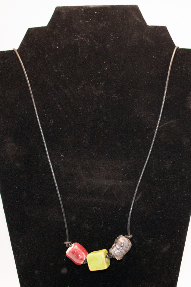Handmade Stoneware Beaded Necklace