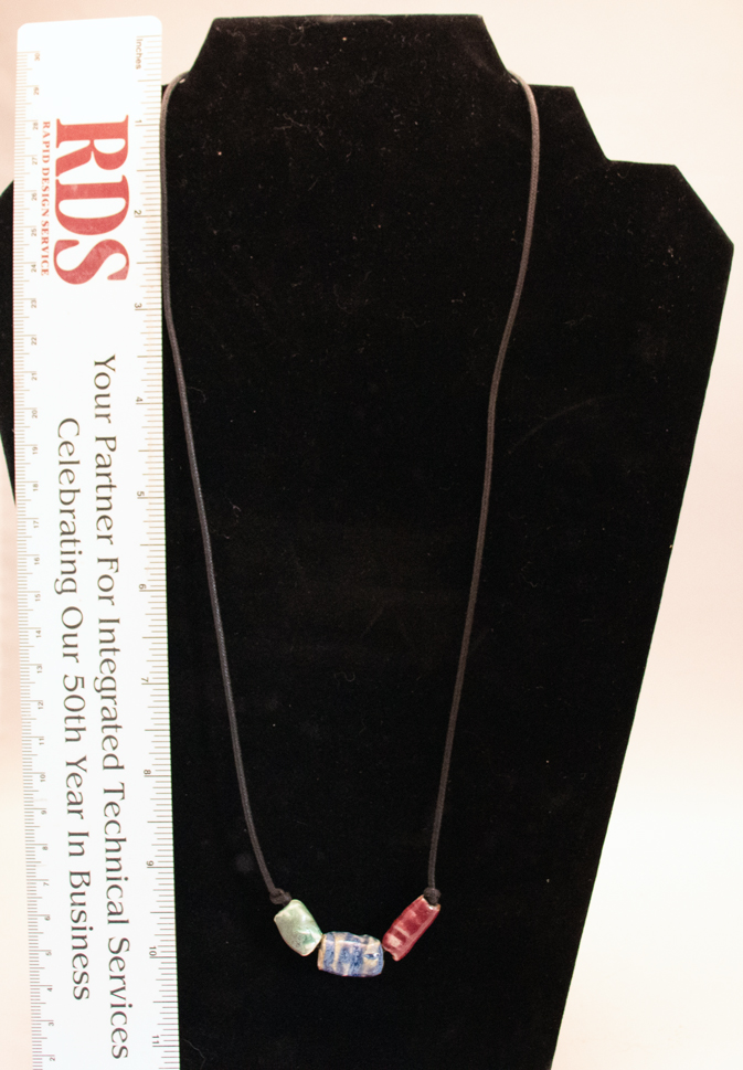Handmade Stoneware Beaded Necklace