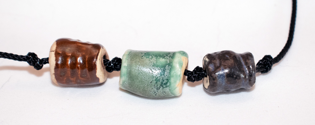 Handmade Stoneware Beaded Necklace
