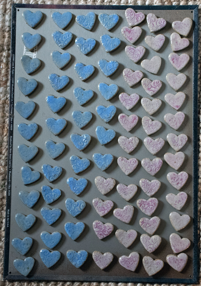 Handbuilt Stoneware Refrigerator Magnets, Small