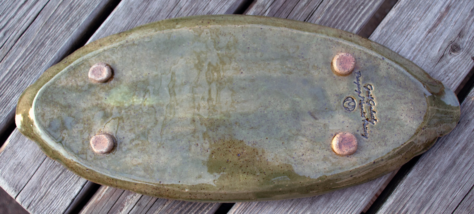 Large Oval Skull Tray with Feet