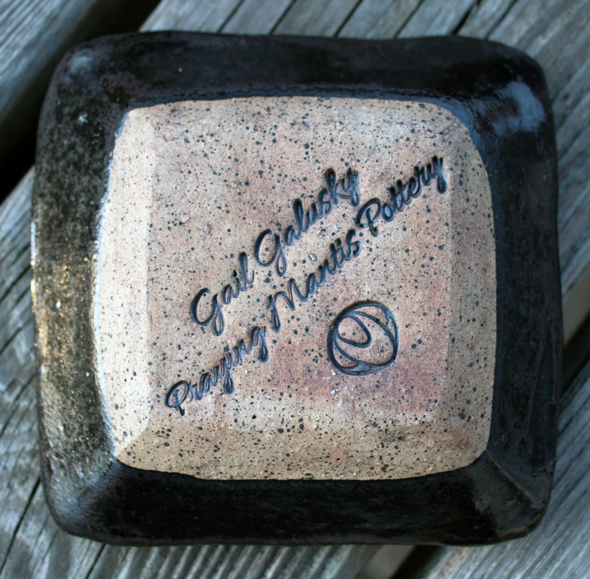 Gingko Leaf Ceramic Square Dish
