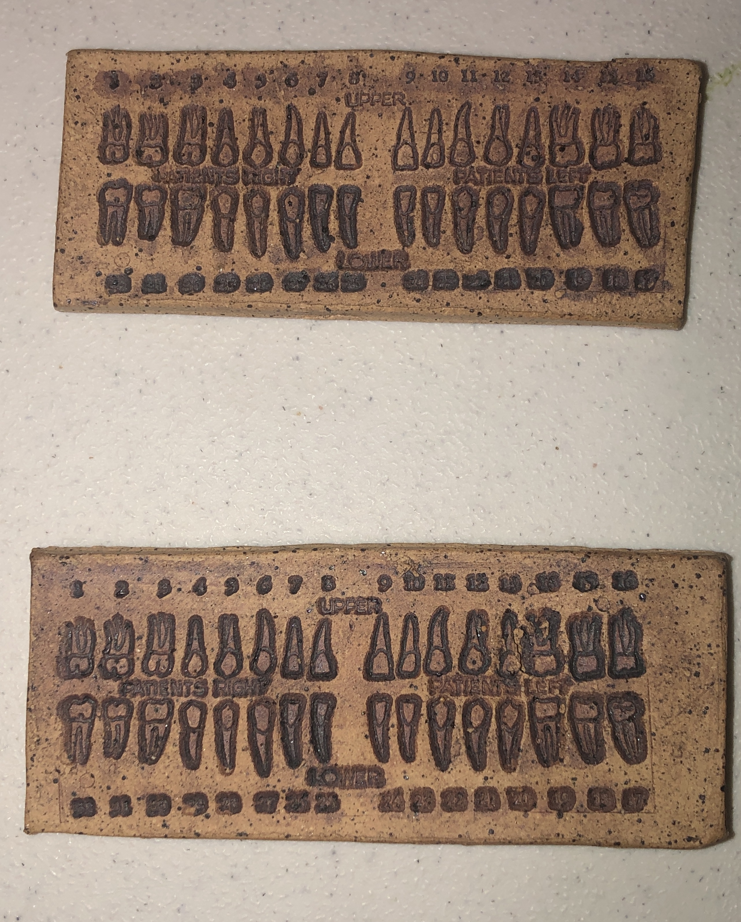 Handbuilt Stoneware Refrigerator Magnets, Large
