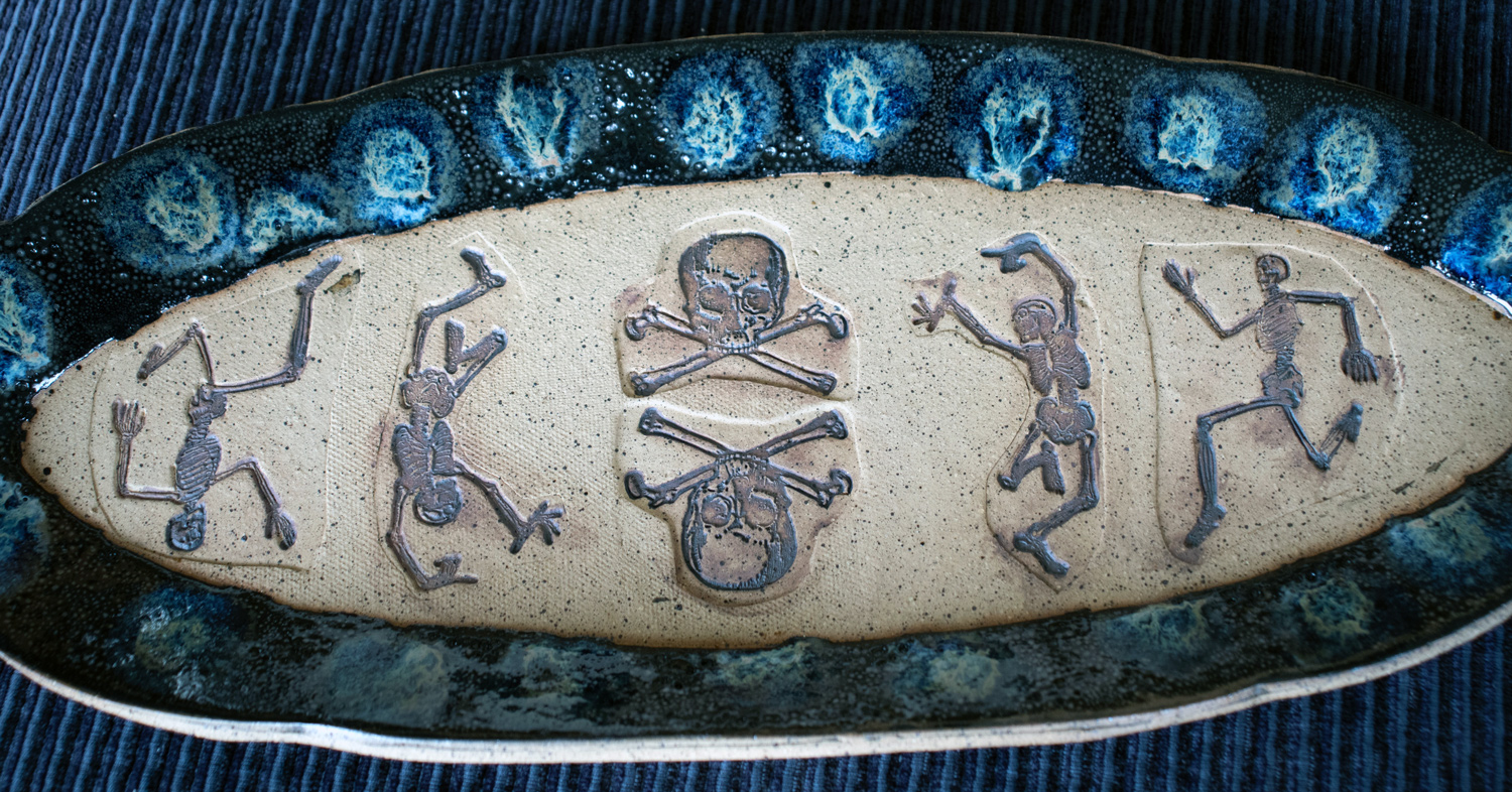 Dancing Skeleton Tray
