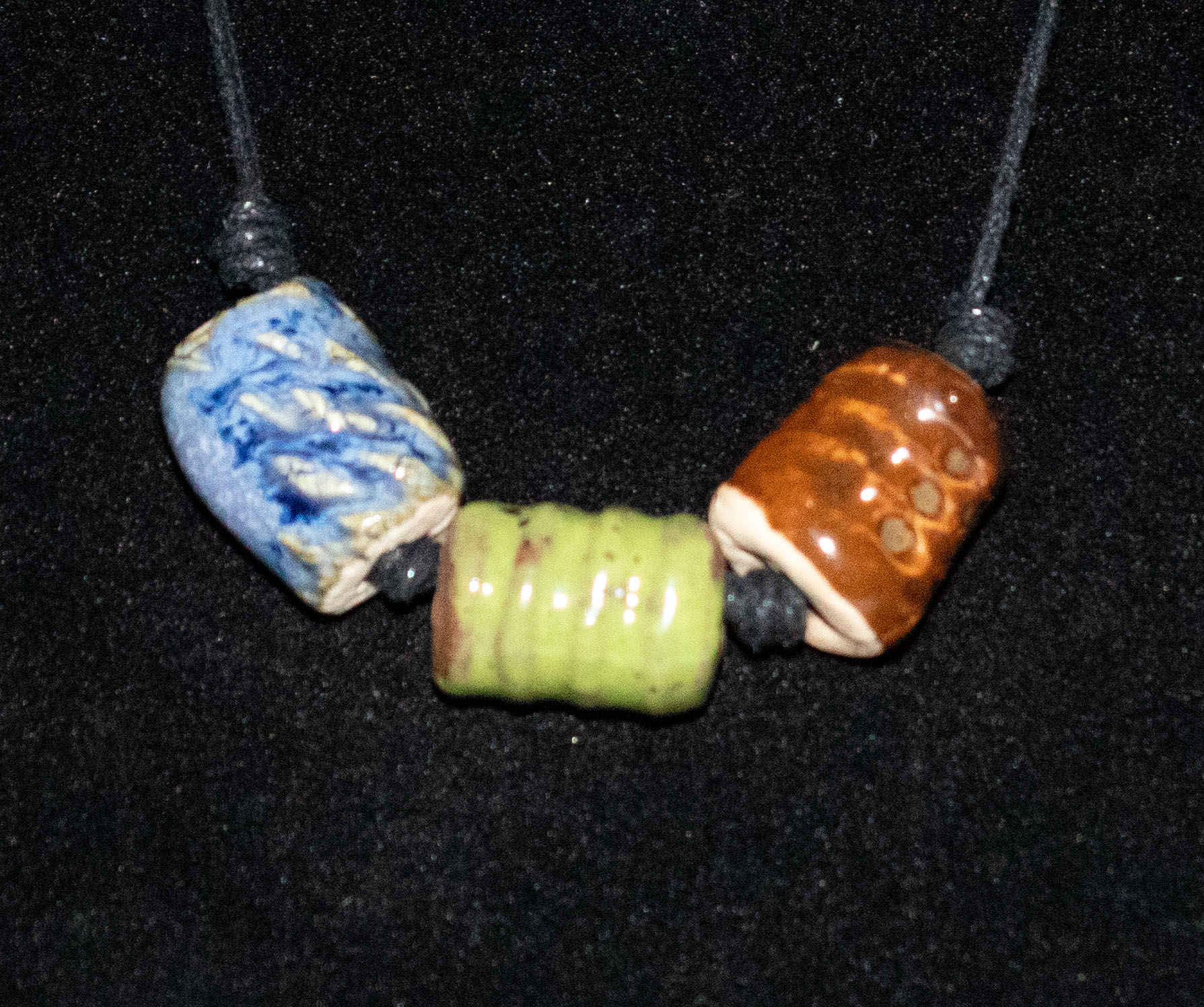 Handmade Ceramic Bead Necklace