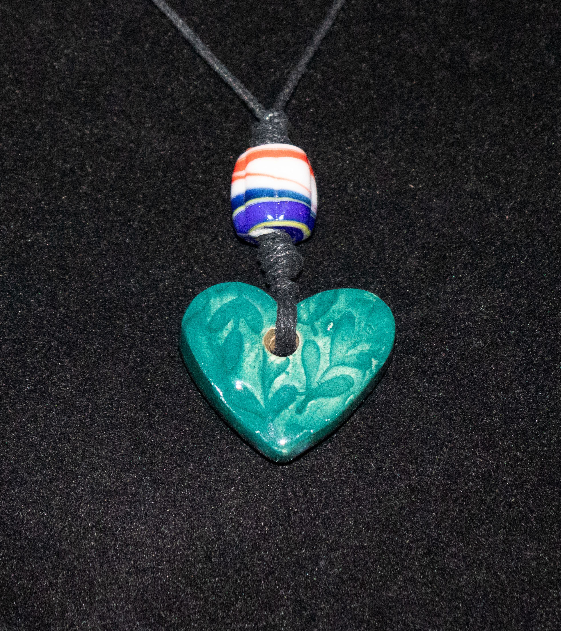 Green Heart Pendant Necklace