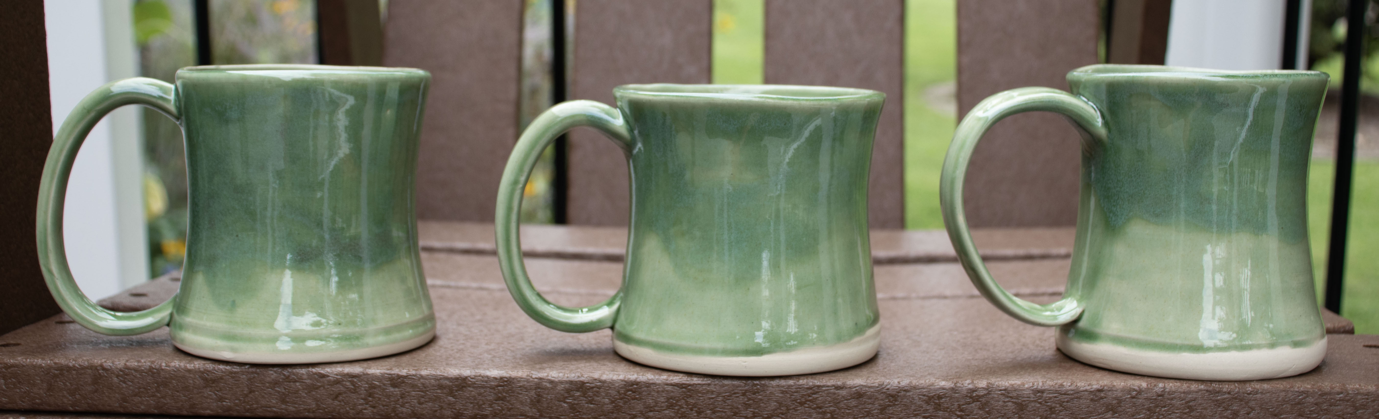 Stoneware Mugs - Green