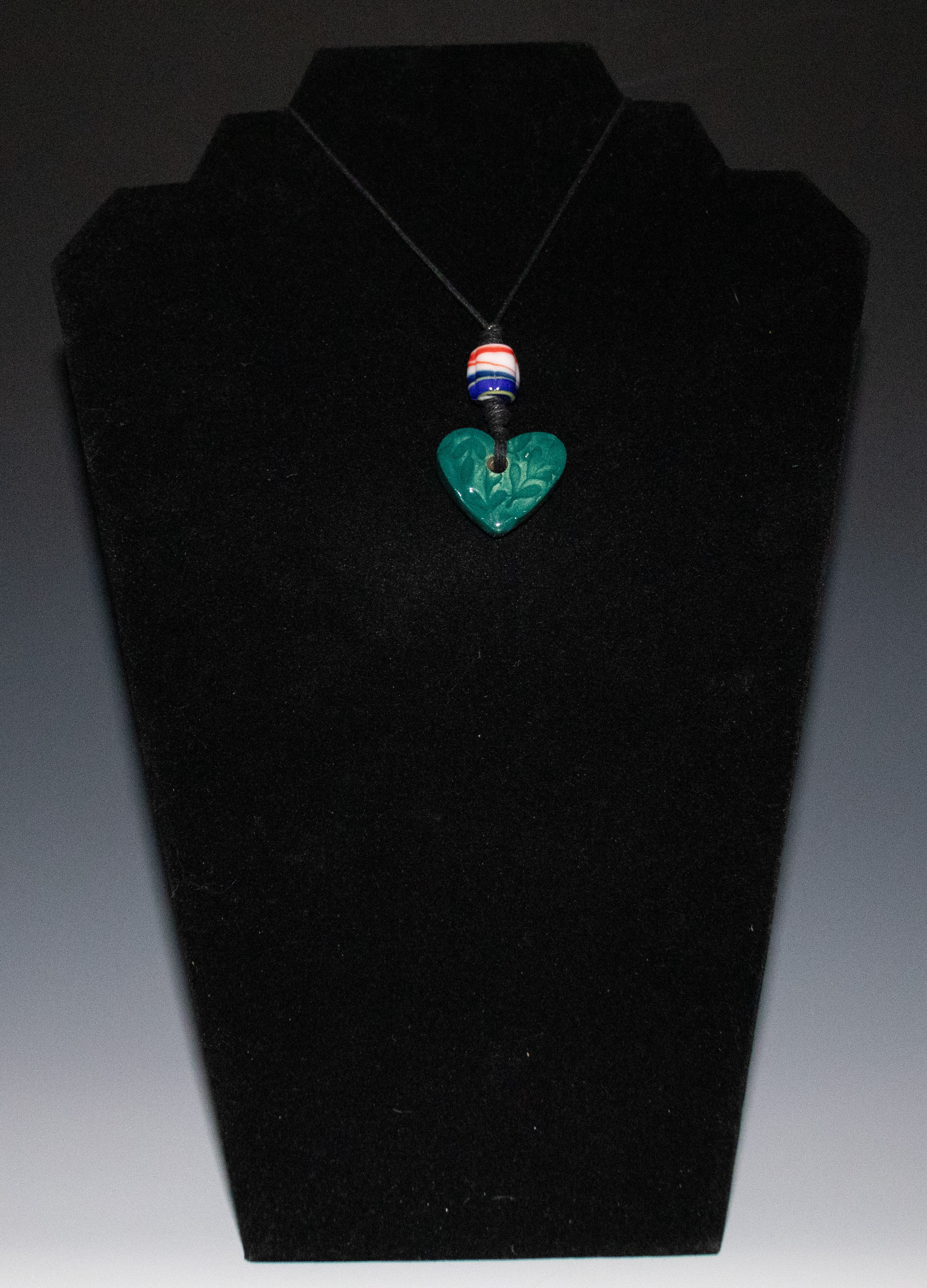 Green Heart Pendant Necklace