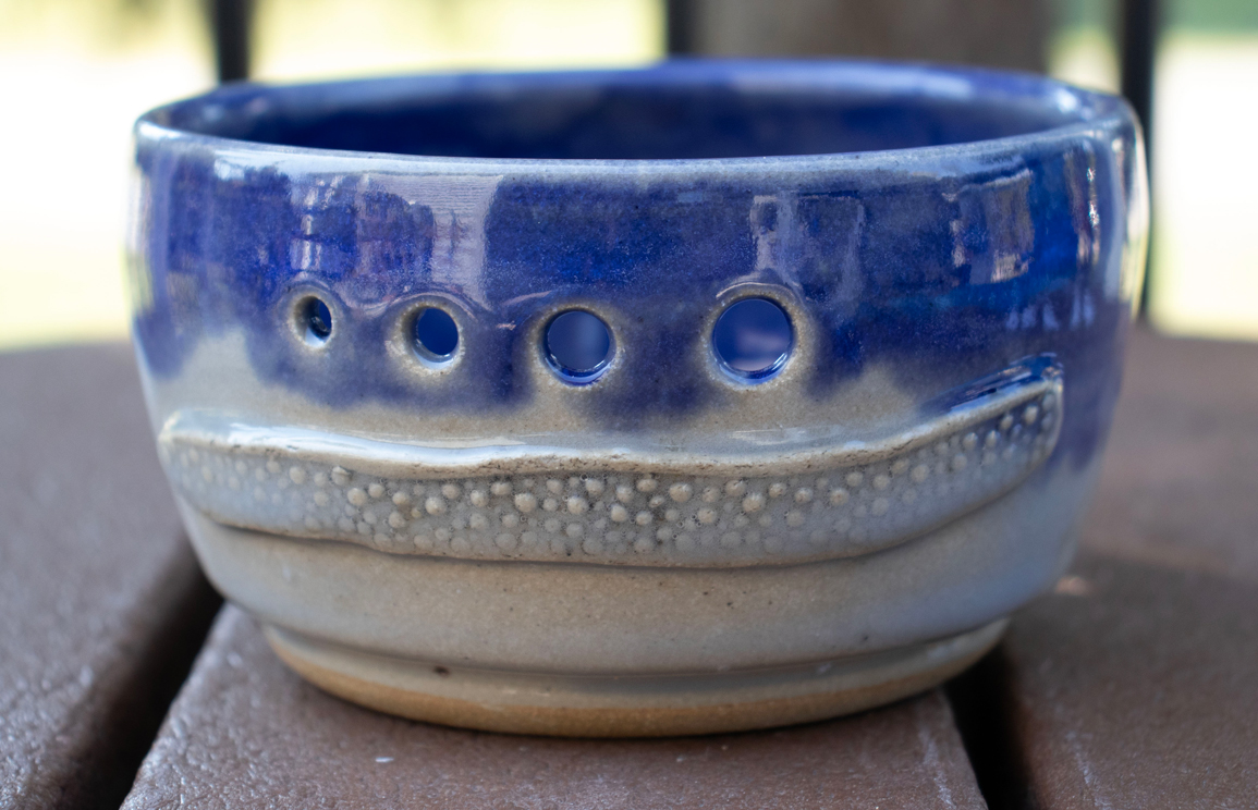 Herb Stripper Bowl with Garlic Grater Inside