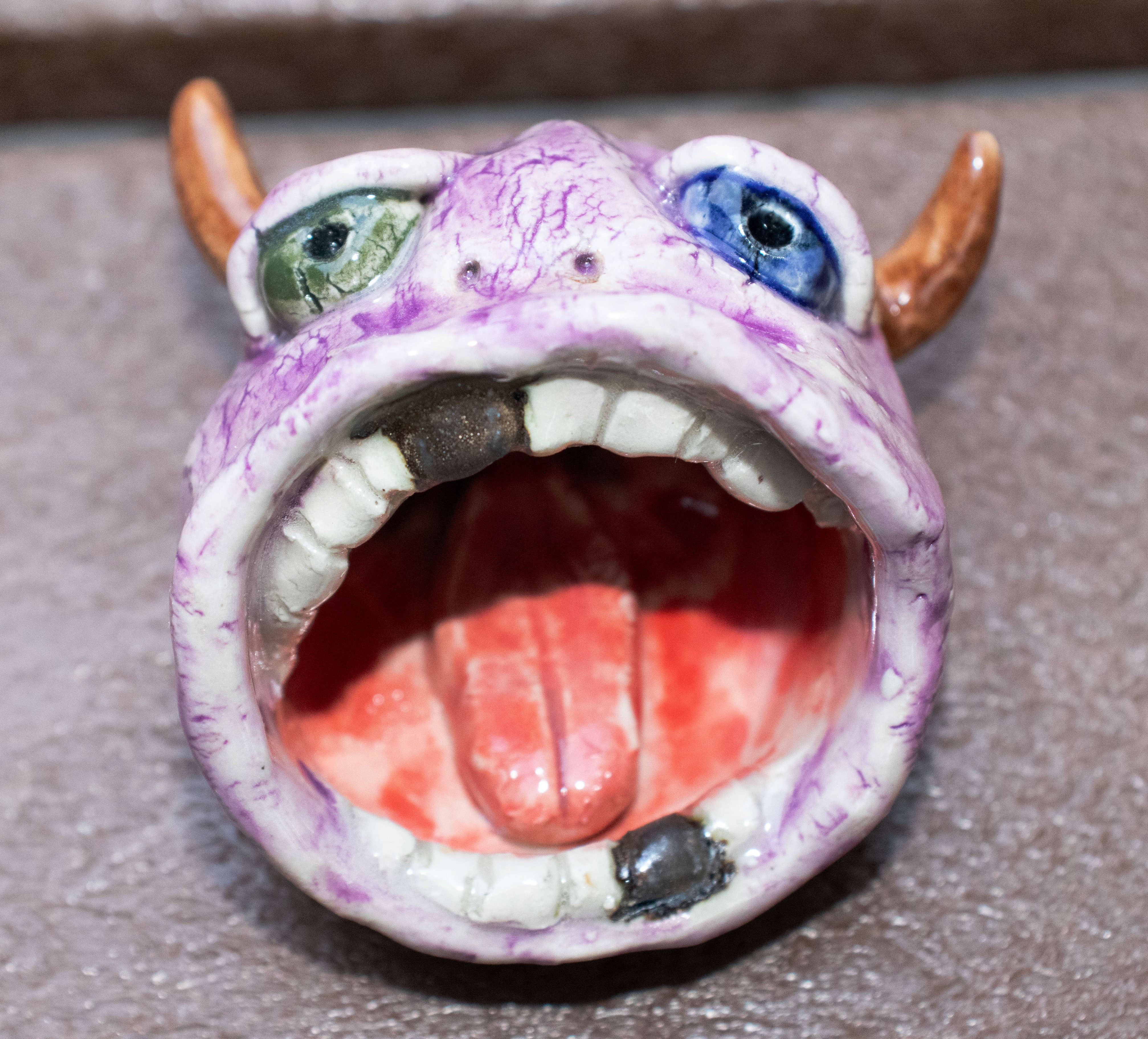 Handmade Ceramic Monster Heads