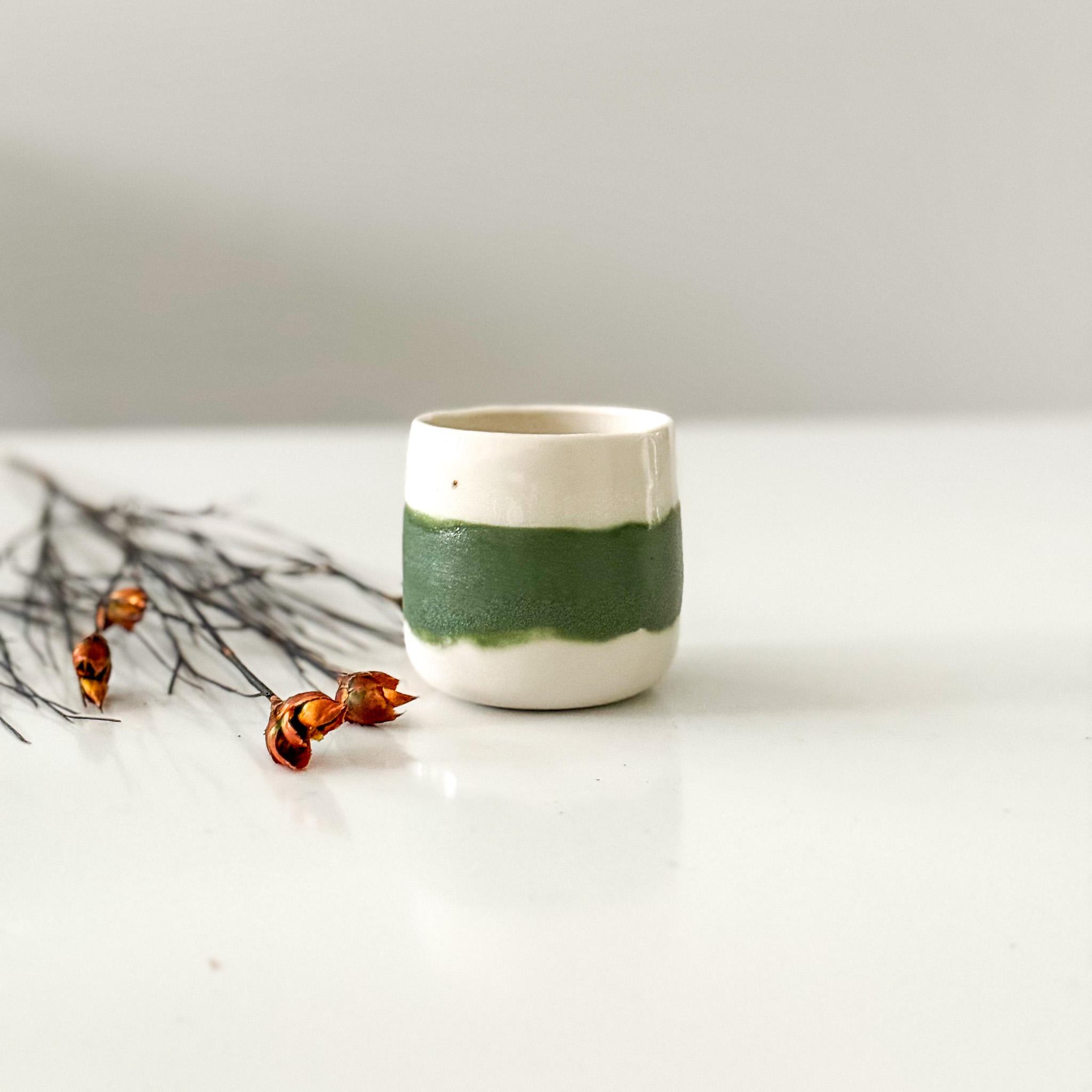 Porcelianinis espresso puodelis "GREEN GRASS"
