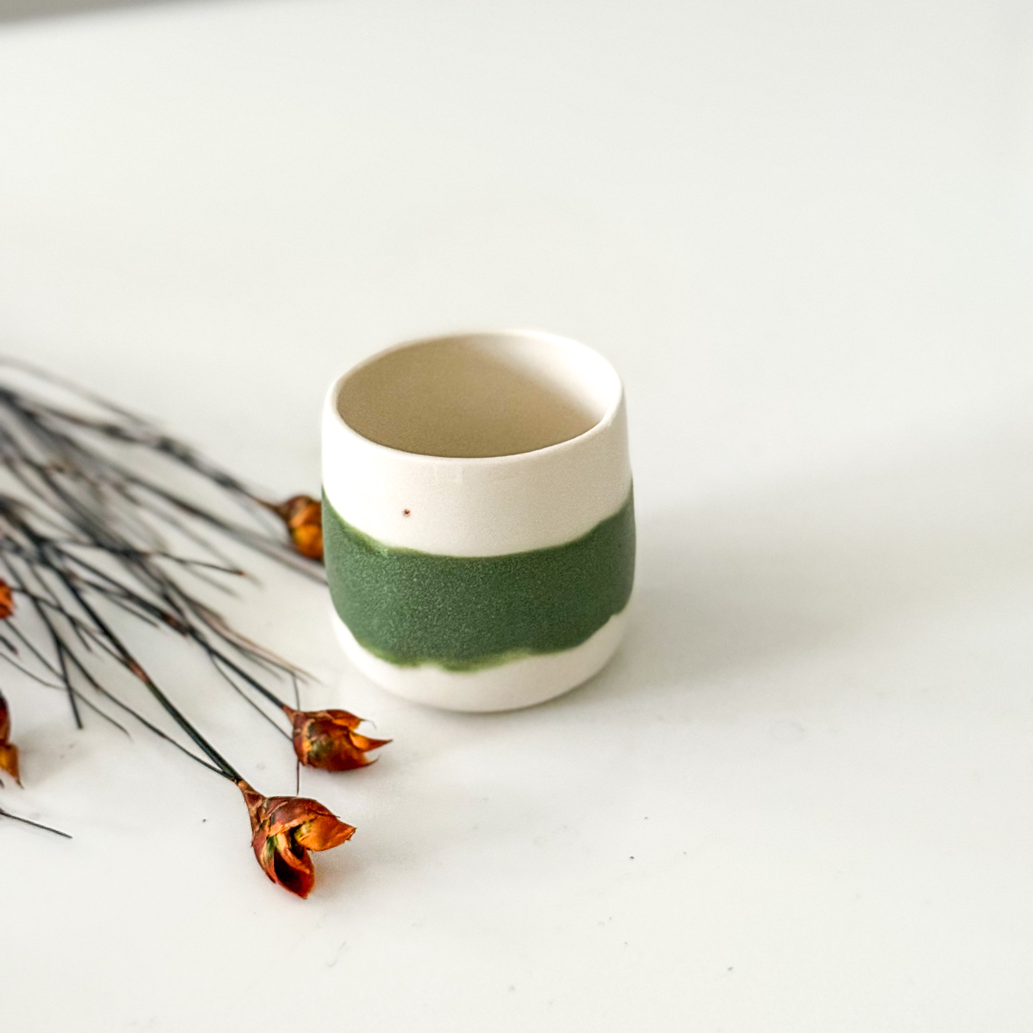 Porcelianinis espresso puodelis "GREEN GRASS"