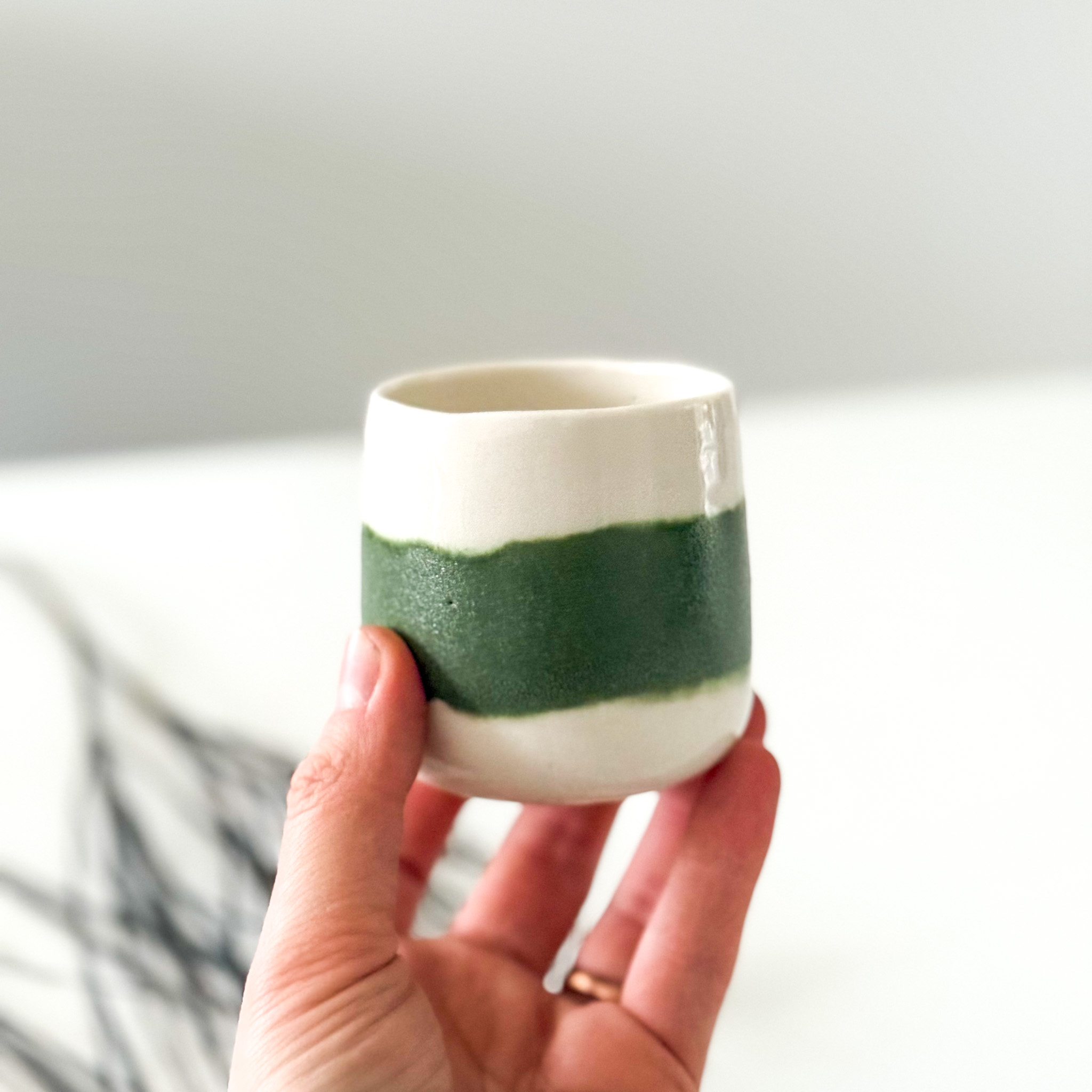 Porcelianinis espresso puodelis "GREEN GRASS"
