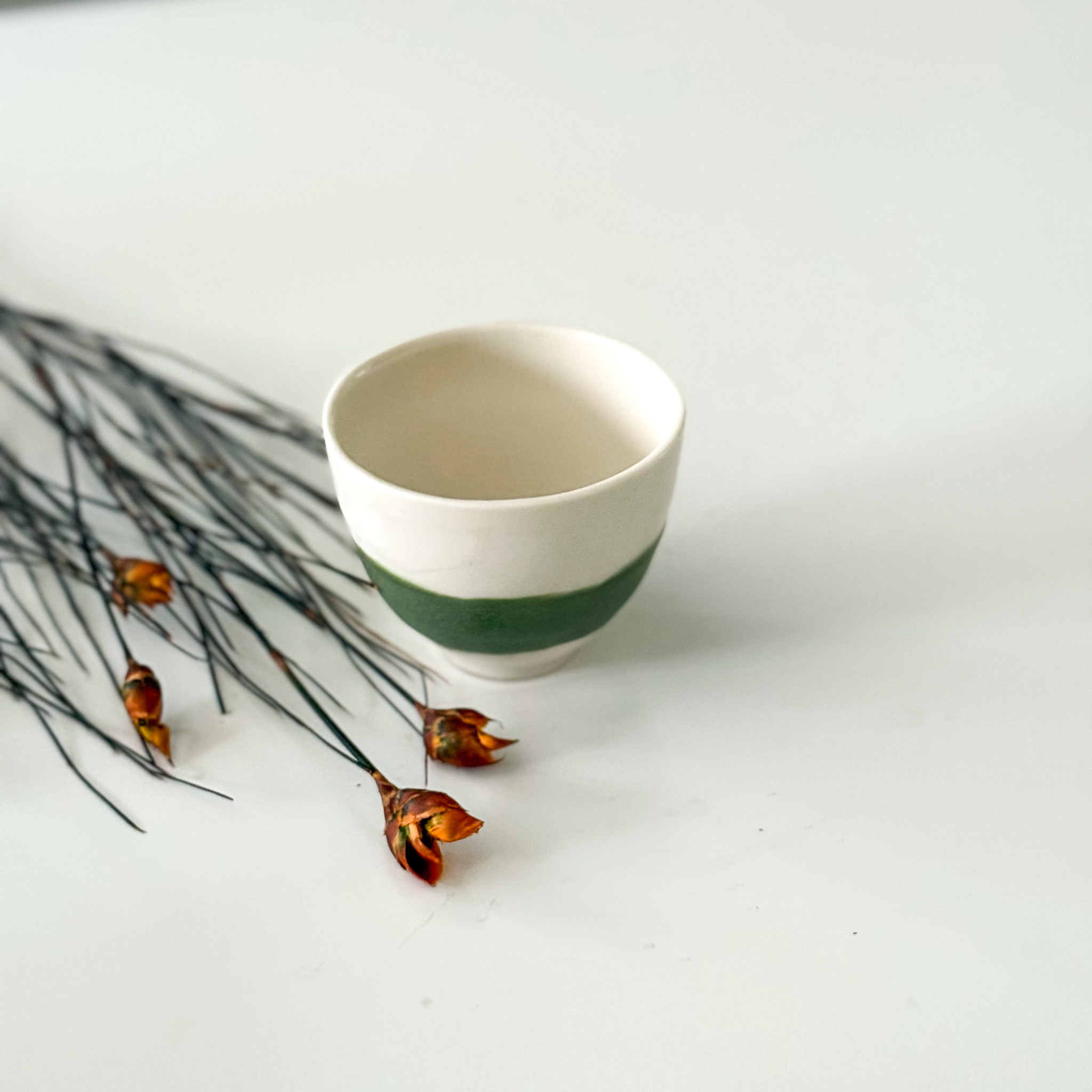 Porcelianinis espresso puodelis "GREEN GRASS"