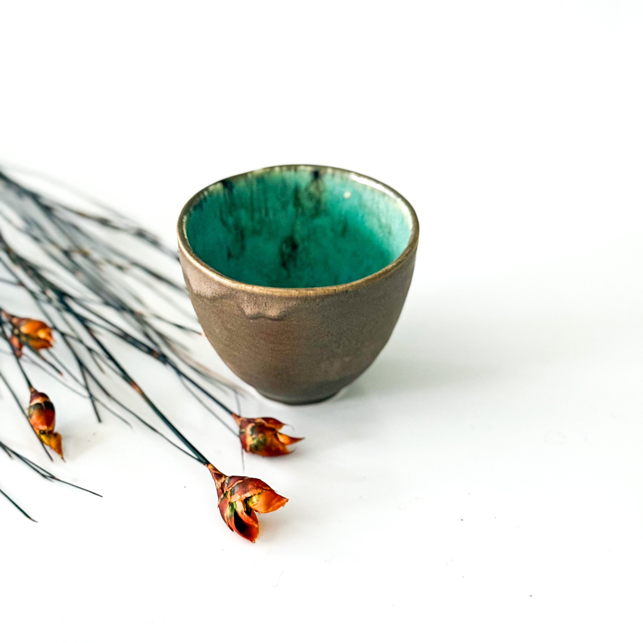 Porcelianinis espresso puodelis "GREEN&BROWN"